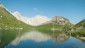 Der herrliche Wolayersee, unmittelbar bei der Htte, ist geographischer und geologischer Mittelpunkt der Karnischen Alpen. Ein interessanter GEO-Trail unterstreicht dies.