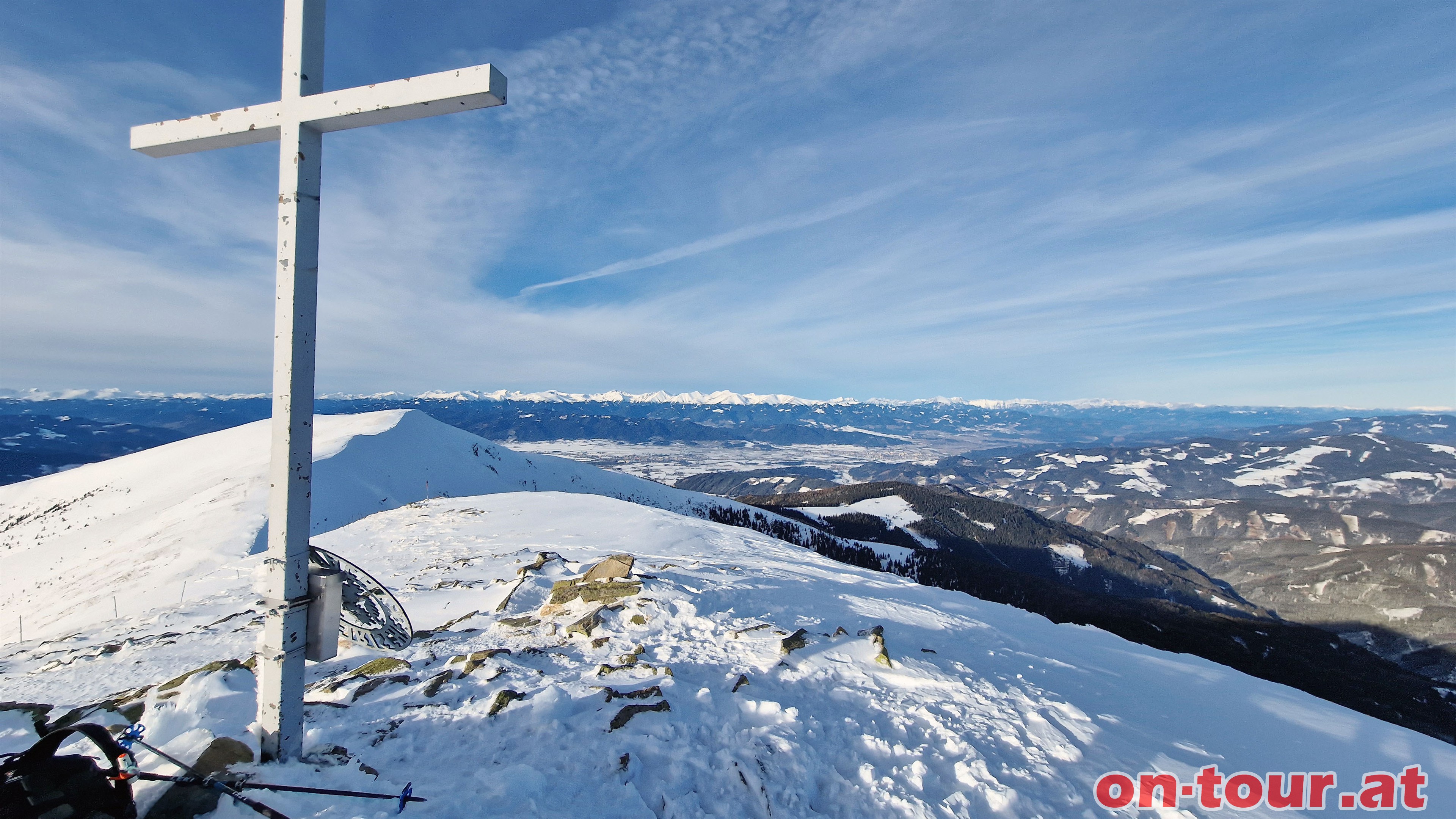 Ameringkogel; N-Panorama ins Murtal. Abfahrt wie Aufstieg.