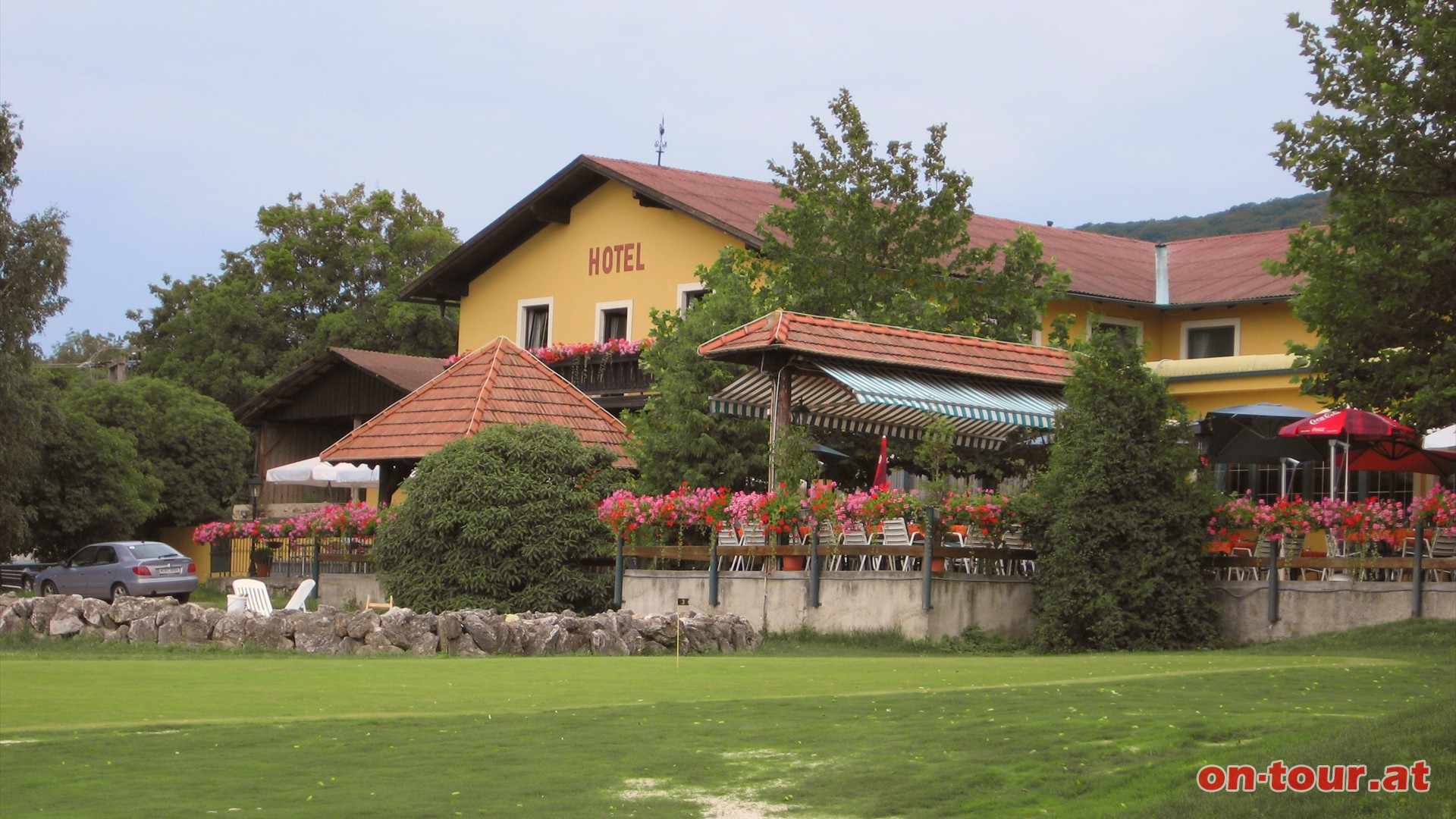 Tourstart beim Richardhof zwischen Mdling und Gumpoldskirchen.