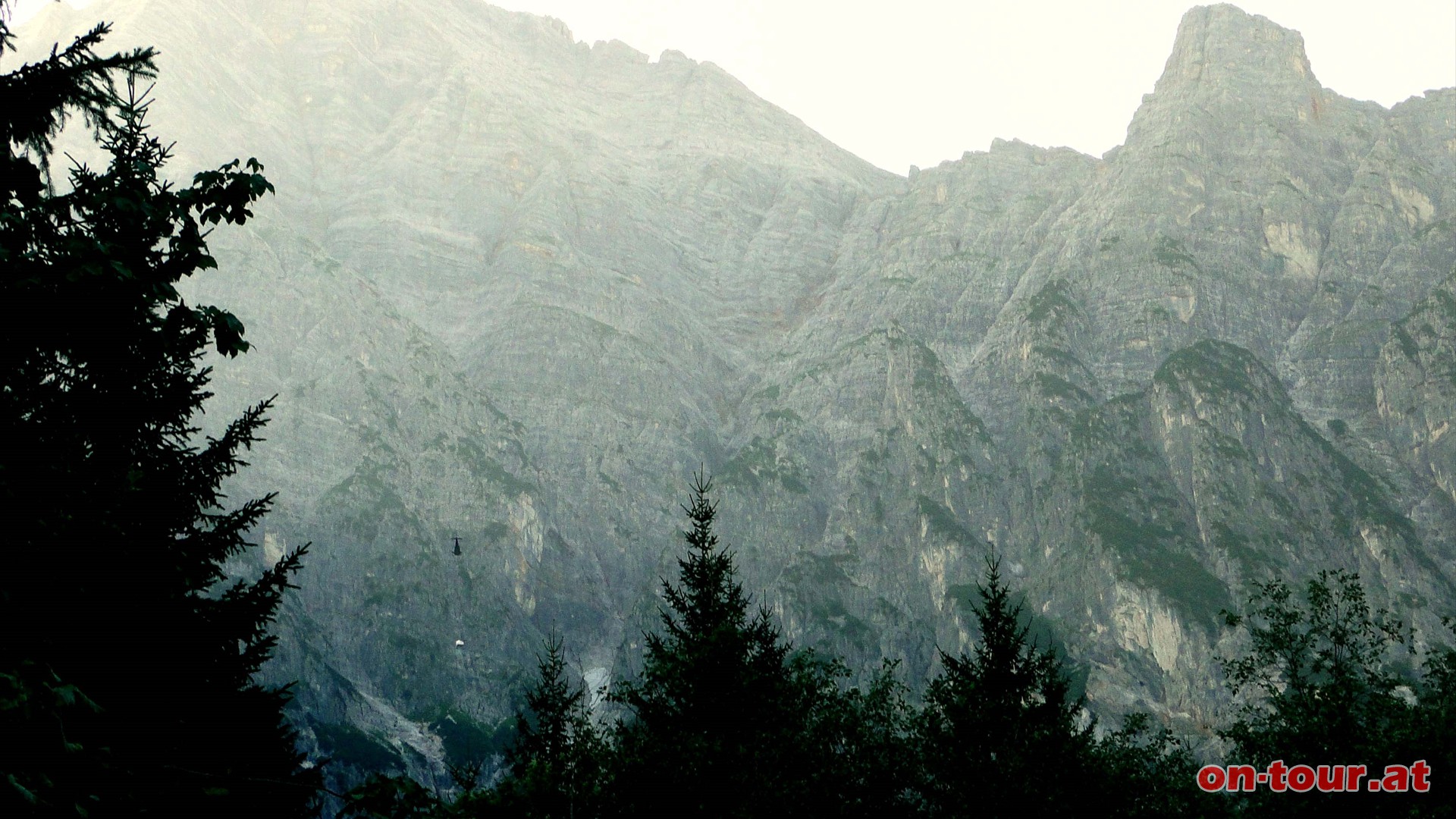 Weiterer Abstieg wie Aufstieg. Beim Parkplatz noch ein Blick zur Birnhorn Sdwand.