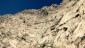 Aufstieg ber die steilen Felsbnder der Sdwand.