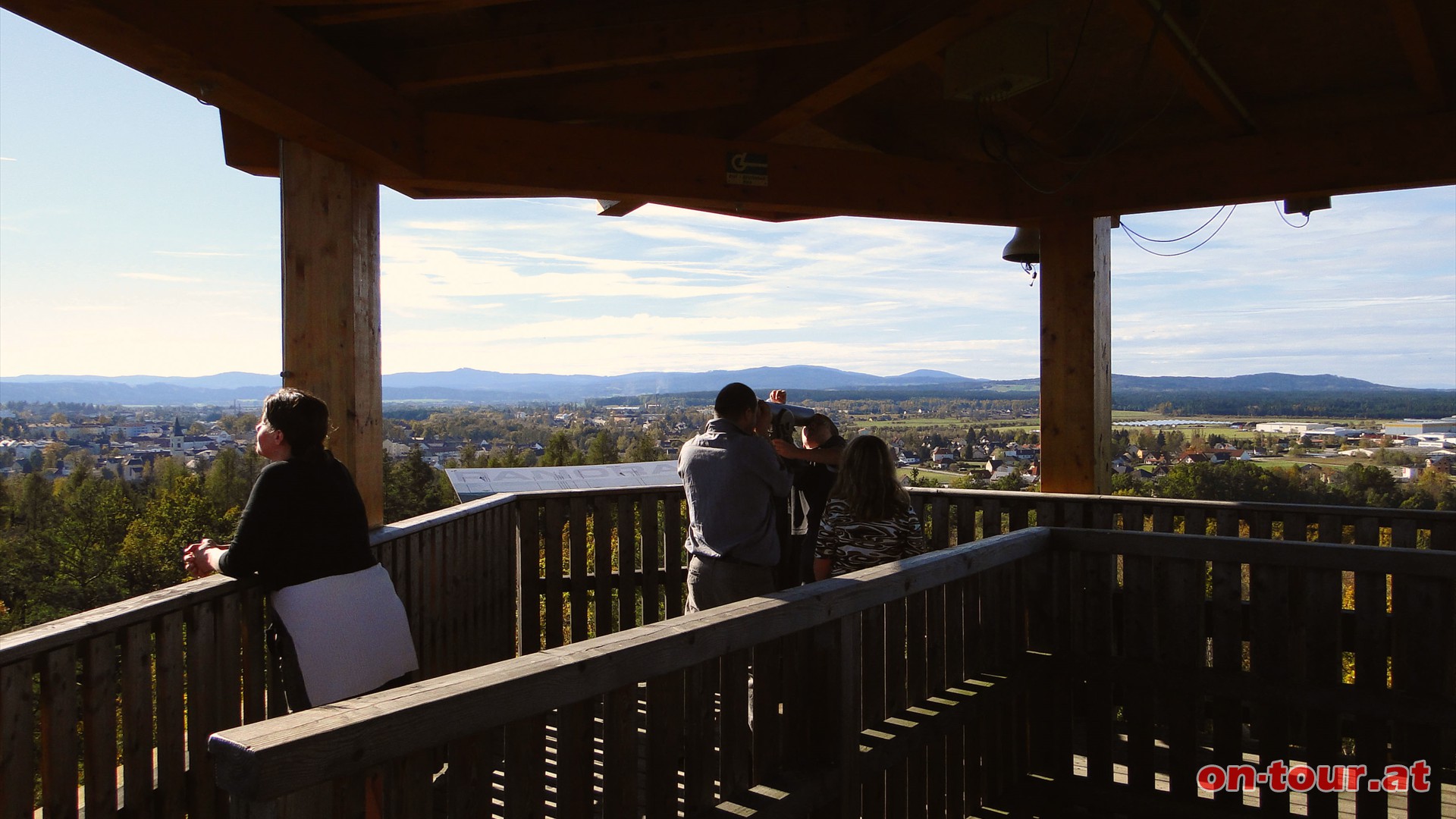 Blick ber die Region Gmnd bis weit nach Tschechien hinein.