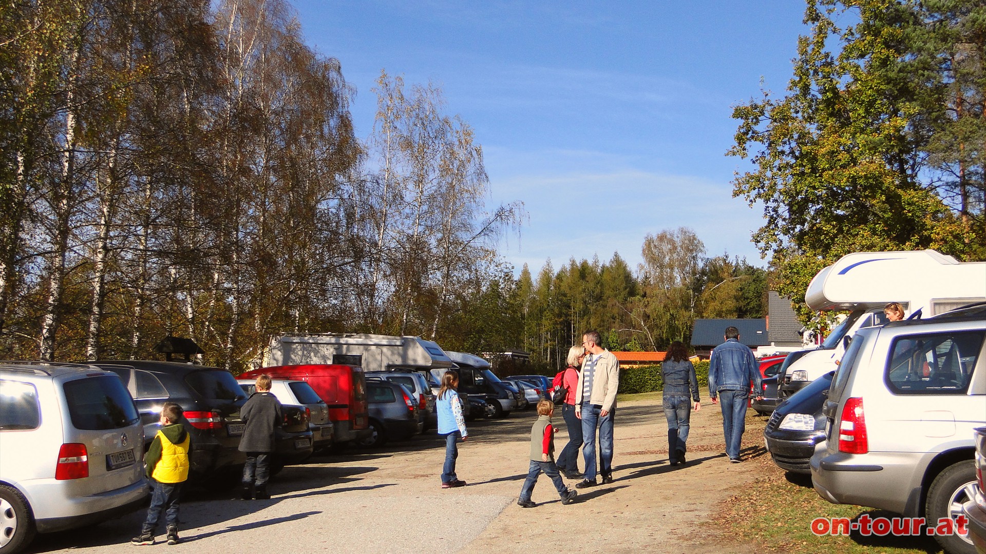 Tourstart am Parkplatz Groeibenstein.