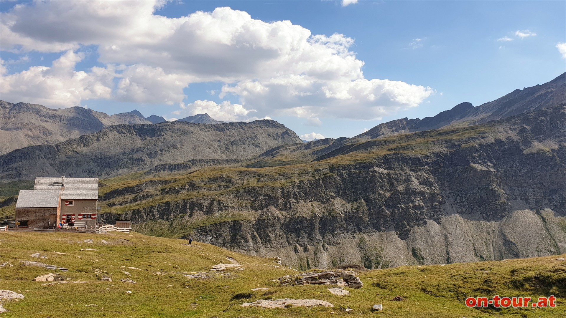 Abstieg ber die Salmhtte und den Wiener Hhenweg.