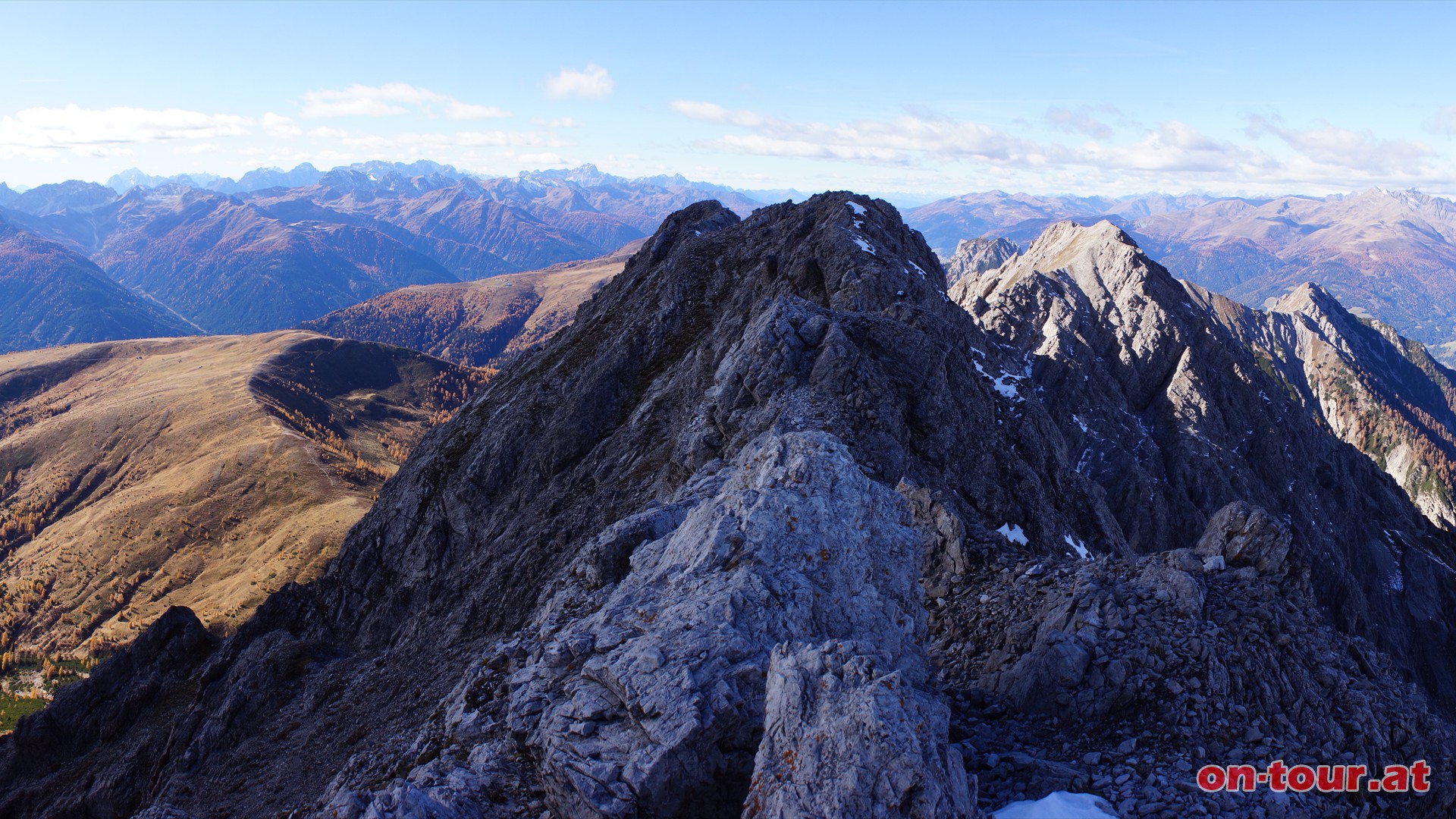 Eggenkofel, 2.591 m; W-Panorama