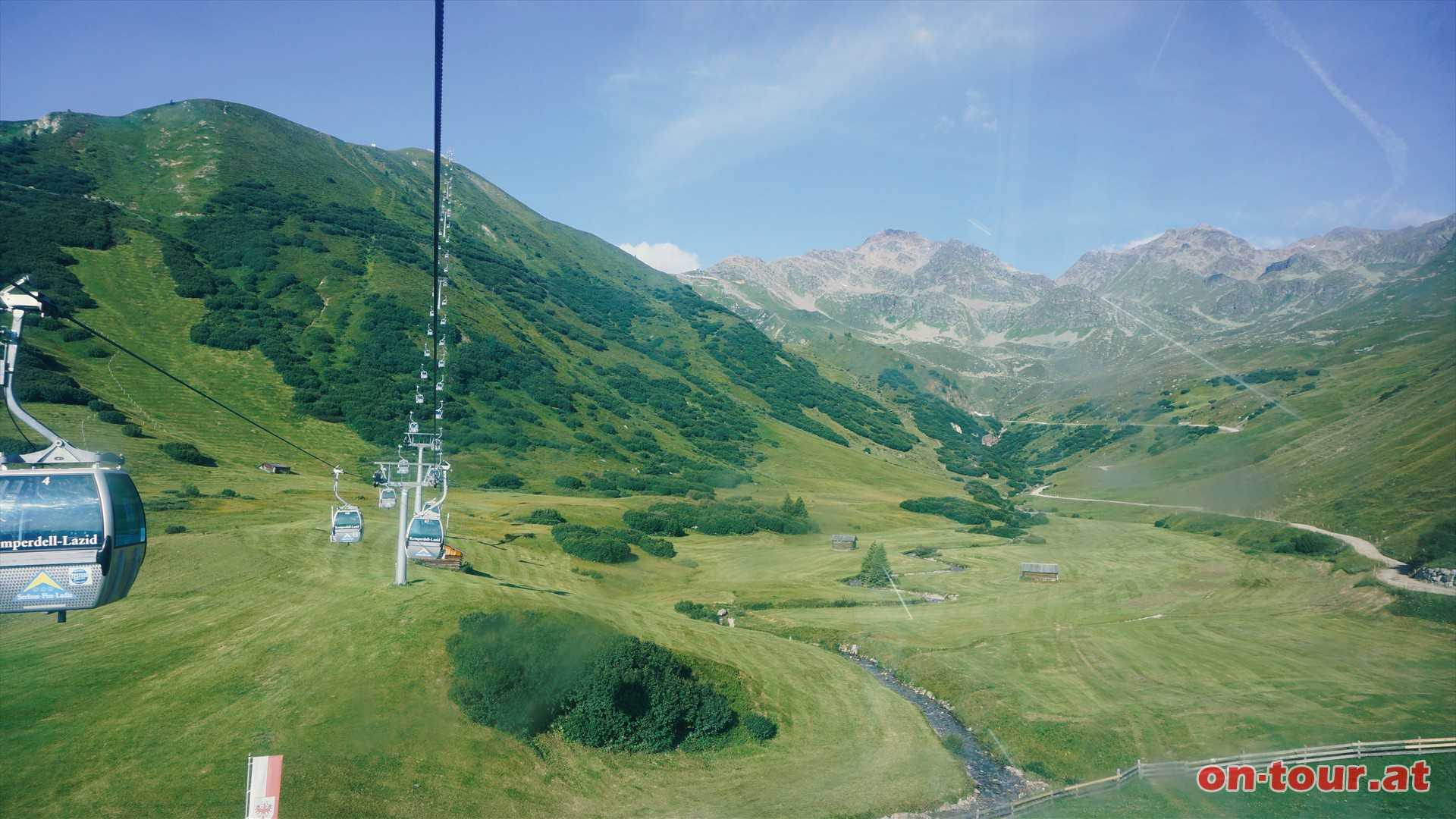 ... Komperdellbahn und per Gondel bis zum Lazidkopf.