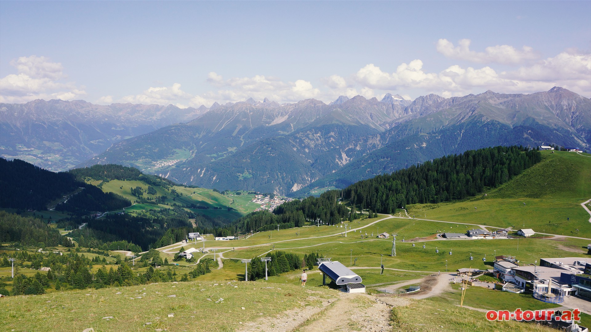 Abstieg zum Klner Haus (Seilbahn Mittelstation).