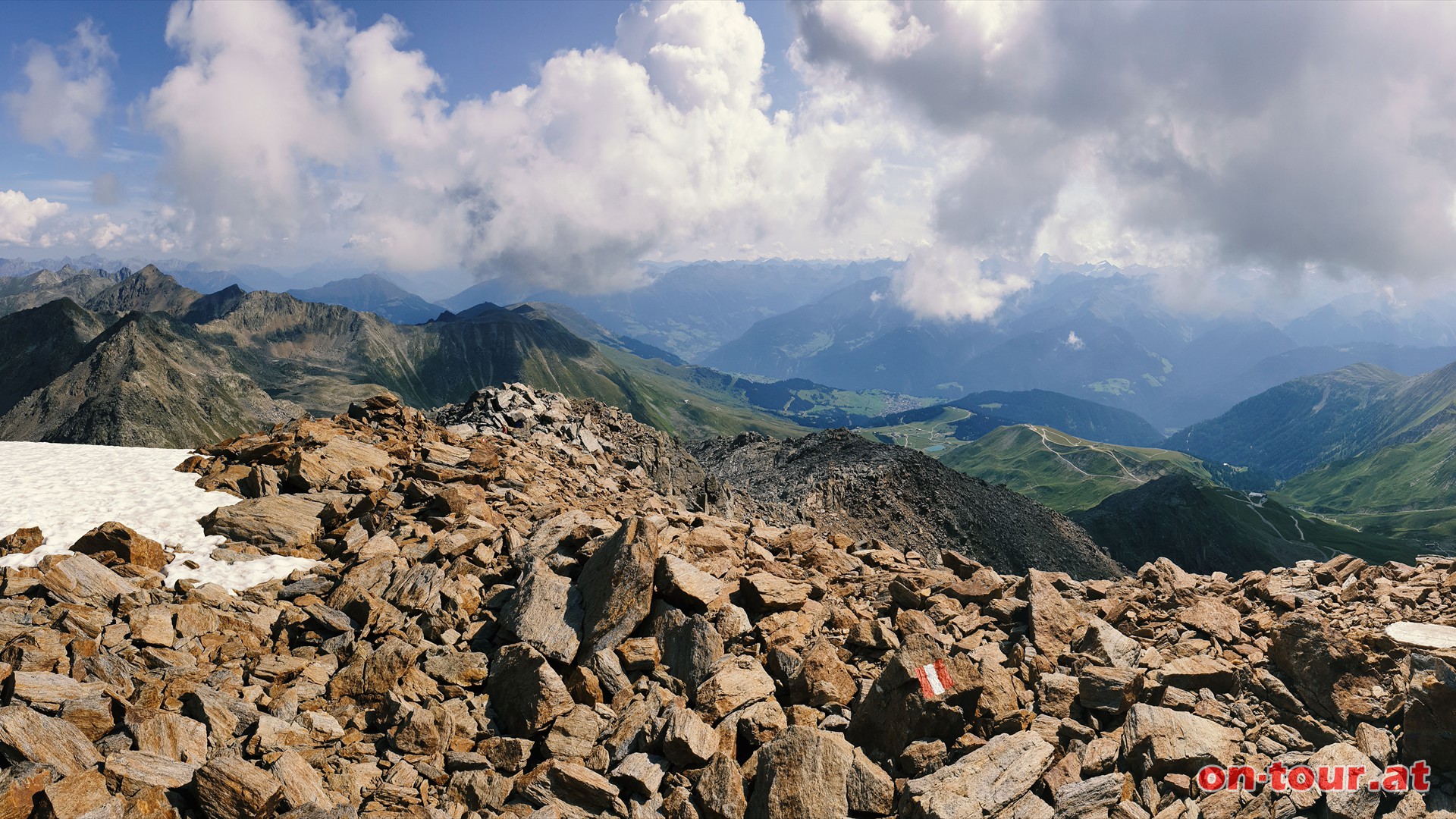 Furgler; O-Panorama mit Serfaus und Tiroler Oberland.