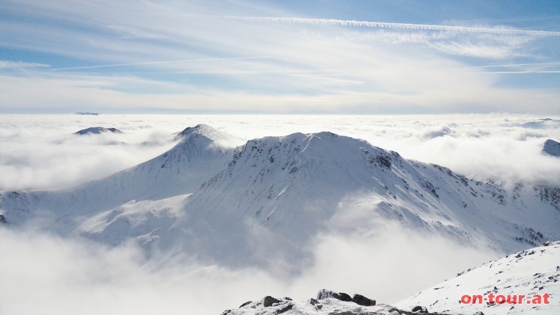 Im Sden reihen sich (von li. nach re.) Glaneck, Kesseleck und Amachkogel auf.