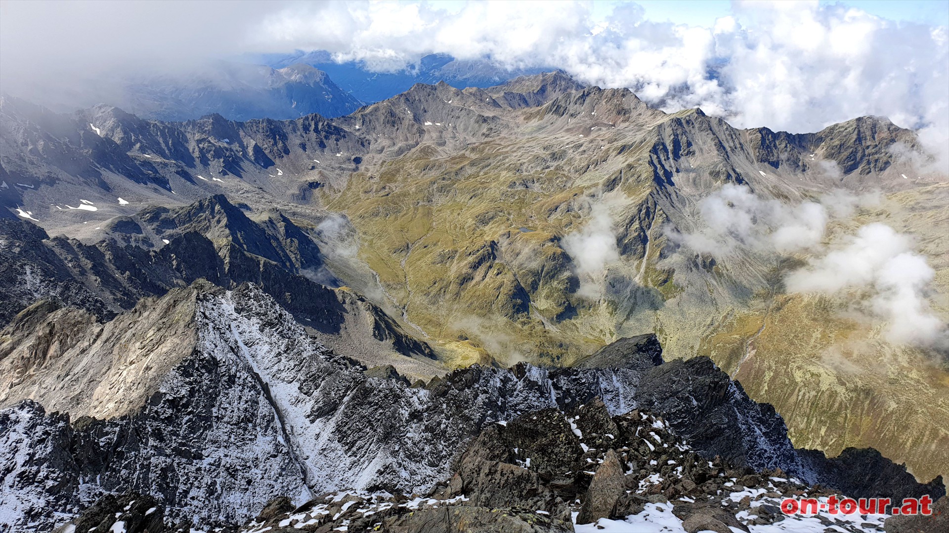 Glockturm; SW-Panorama ins obere Radurschltal.