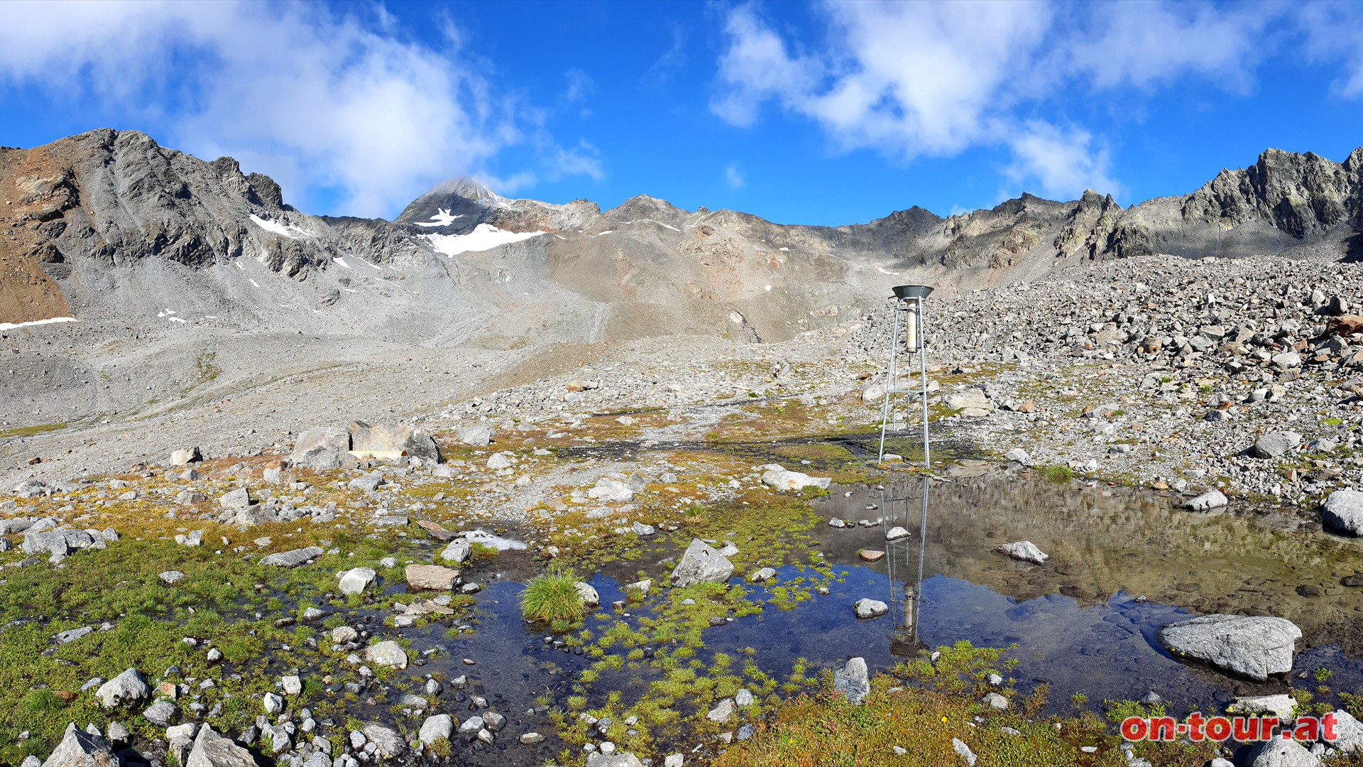 Im Rifflkar. Glockturm und Riffljoch (Mitte).