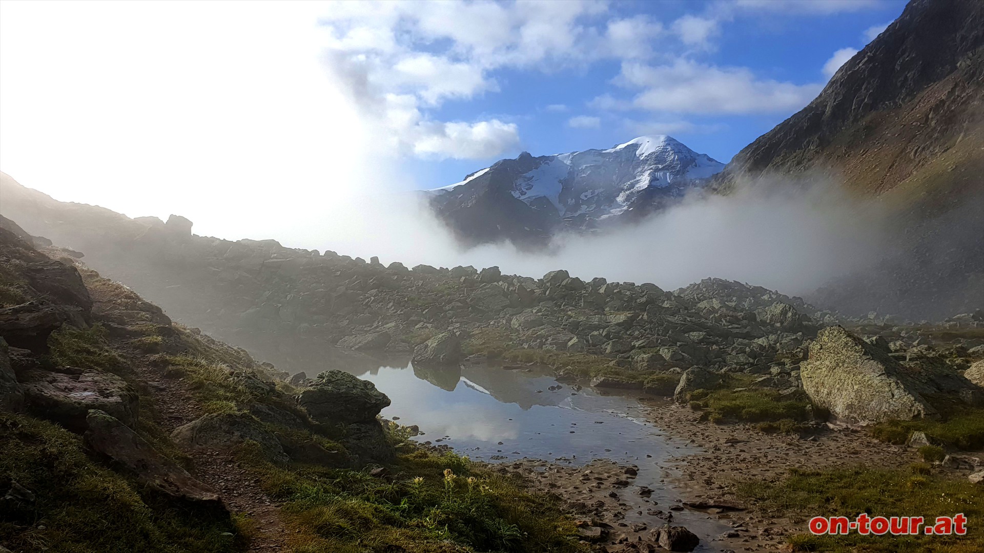 Rckblick zur Weiseespitze.