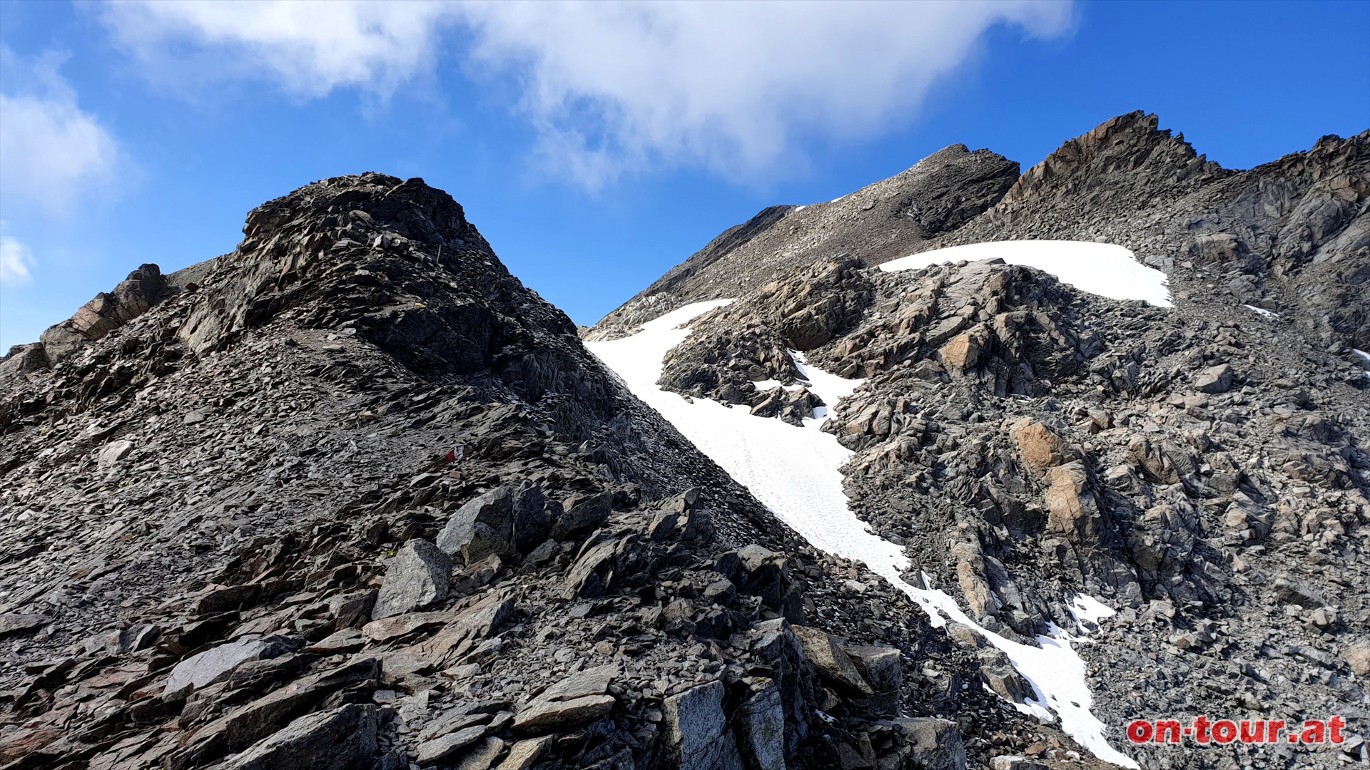 Riffljoch; Blick zum Glockturm.