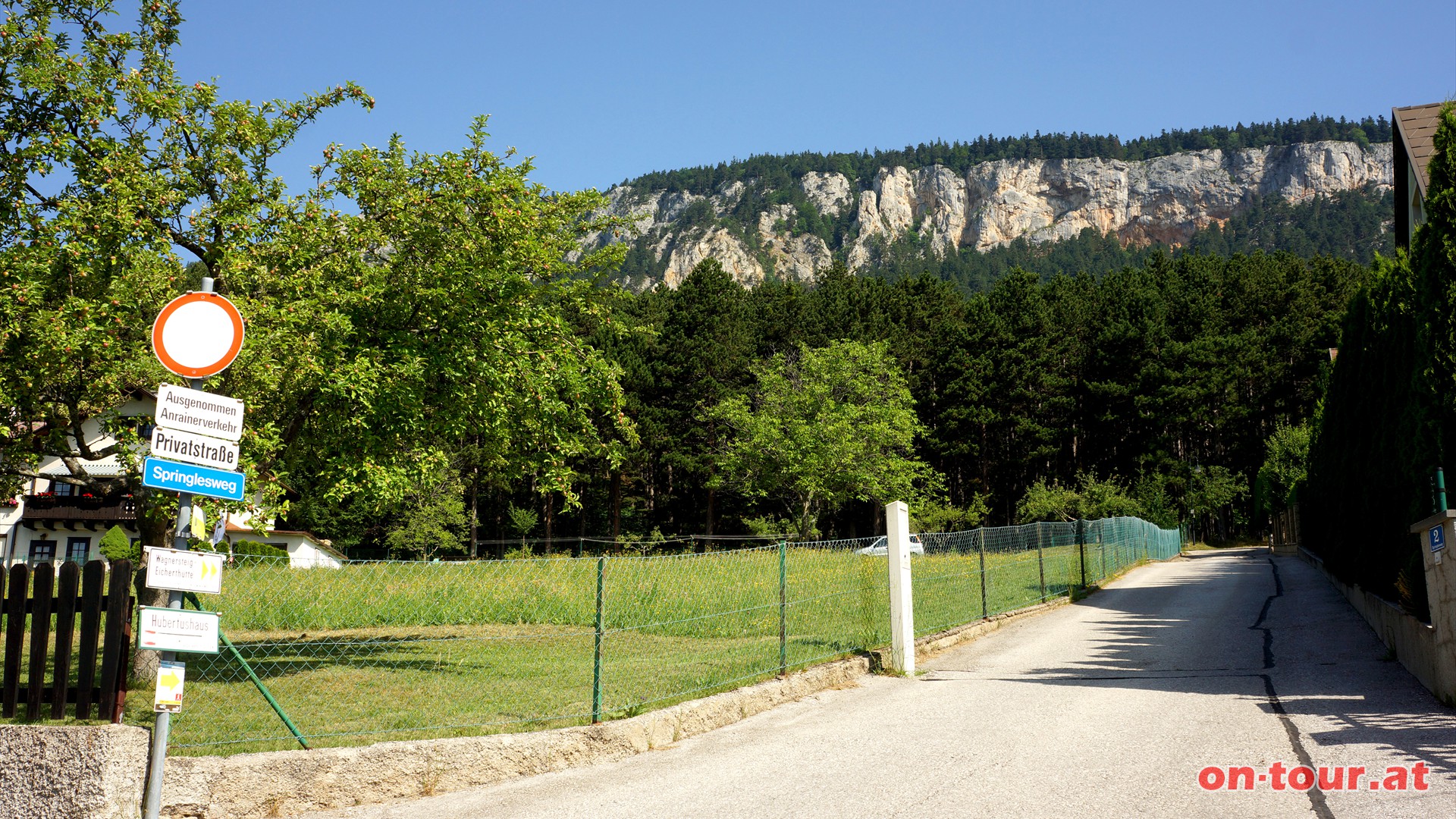 ..... zur Hinweistafel -Wagnersteig-Eicherthtte-. 