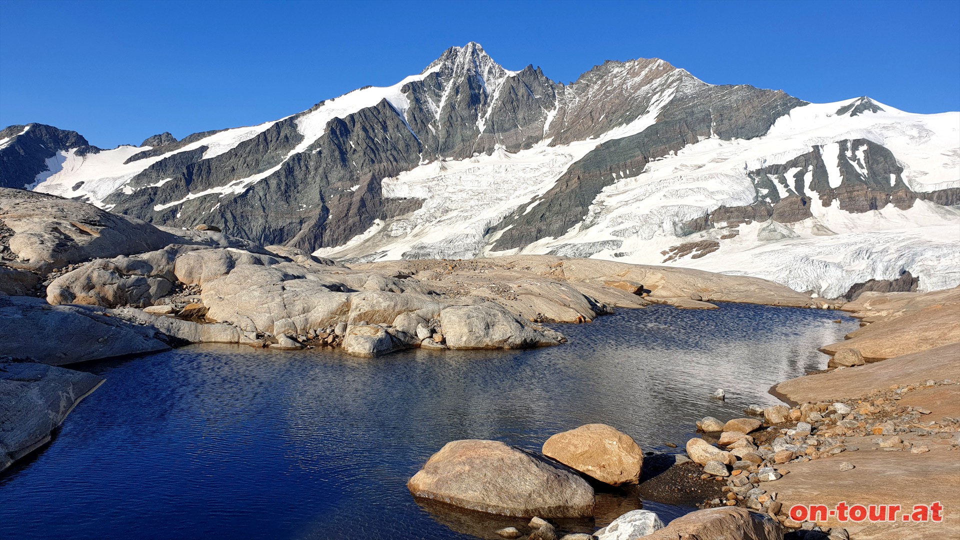 Rckblick zum Groglockner.