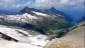 Tiefblick zu den Stauseen Mooserboden und Wasserfallboden im Kapruner Tal.