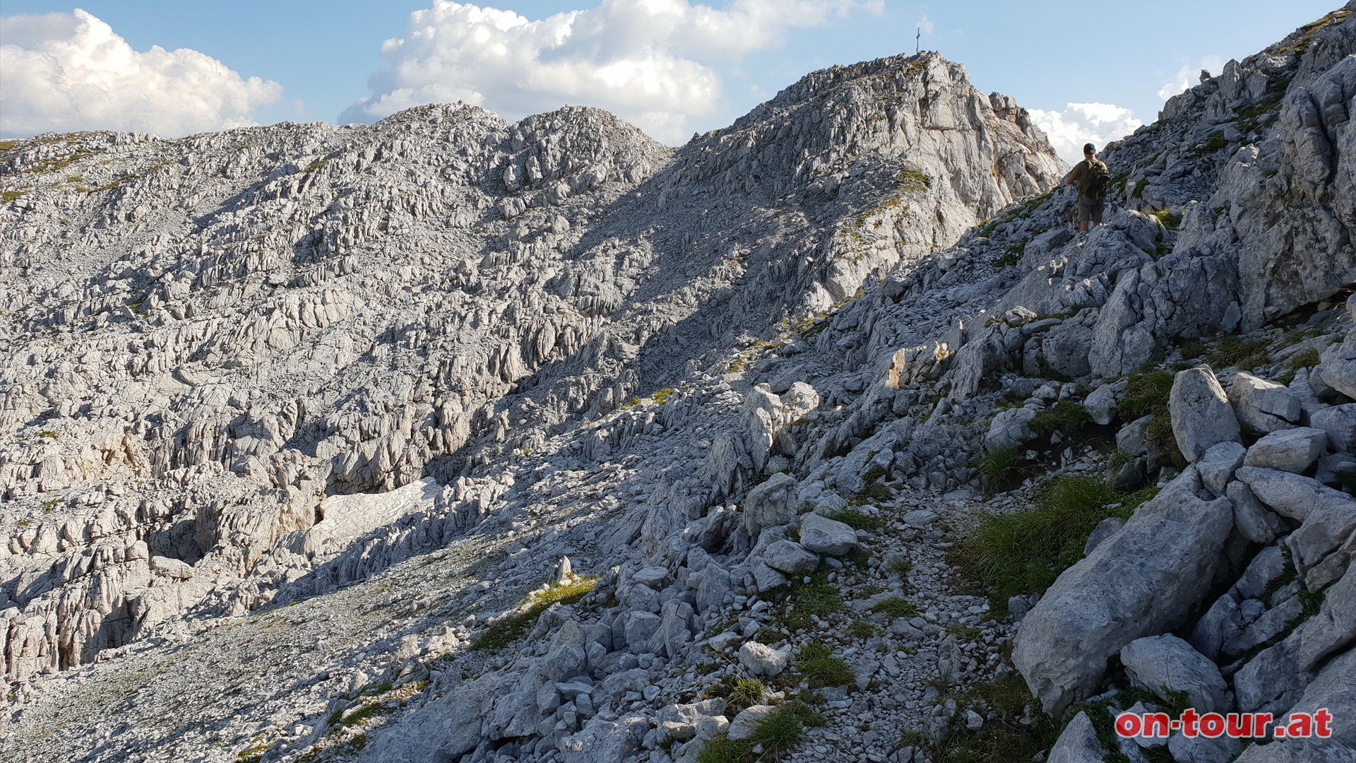 Am Buchsteinplateau rechts zum Gipfel.