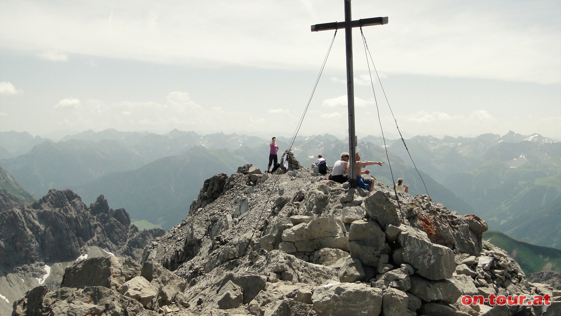 Am Groen Krottenkopf; nach etwa 5-6 Stunden.