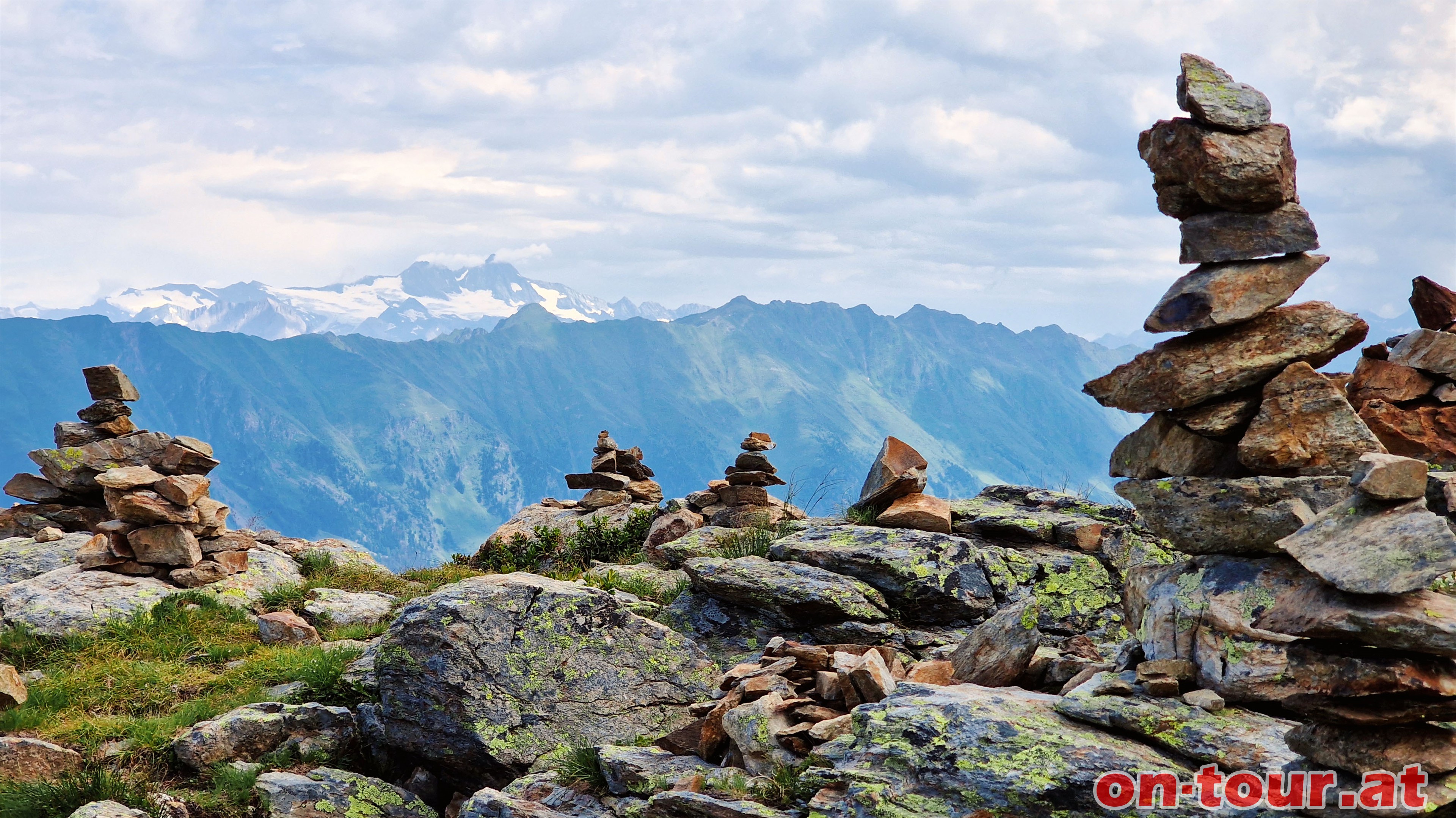 Fernsicht zum Groglockner.