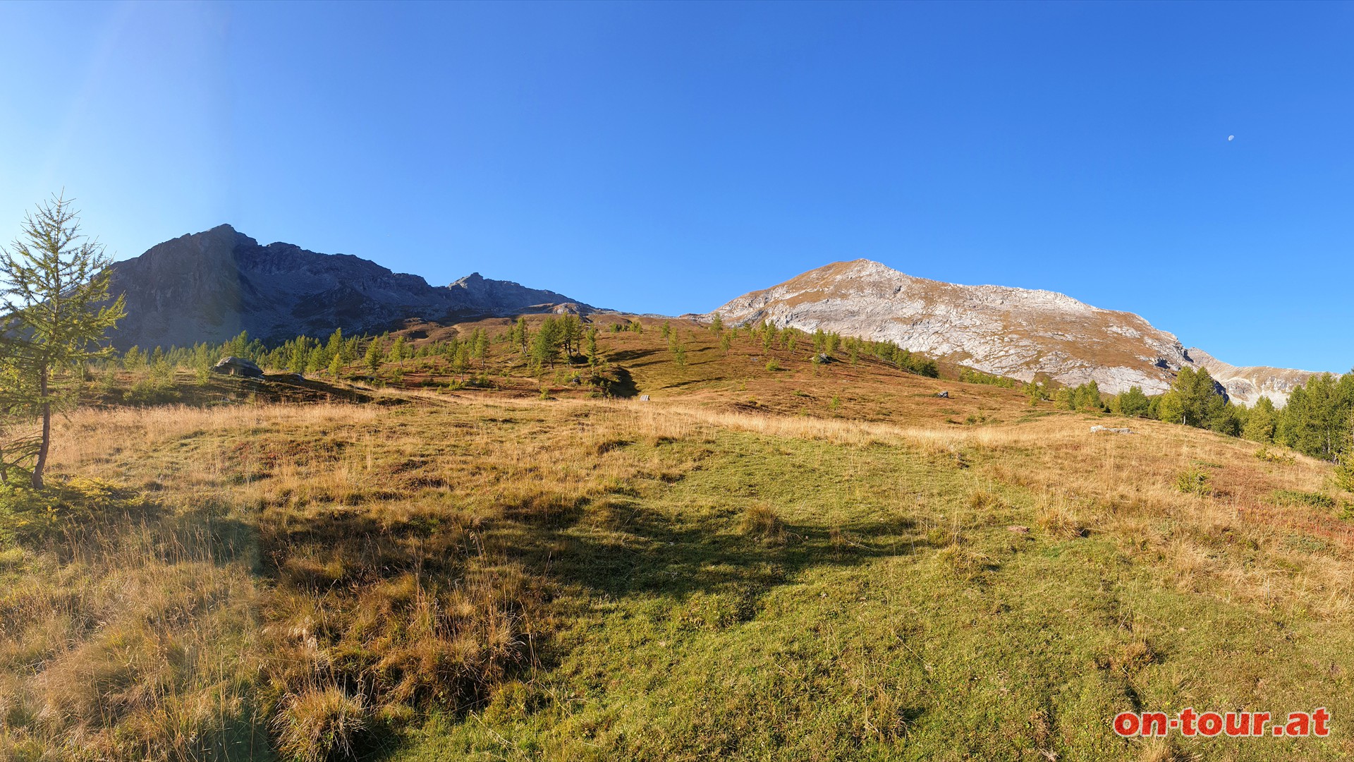 Aufstieg ber die denlanisch (weglos).