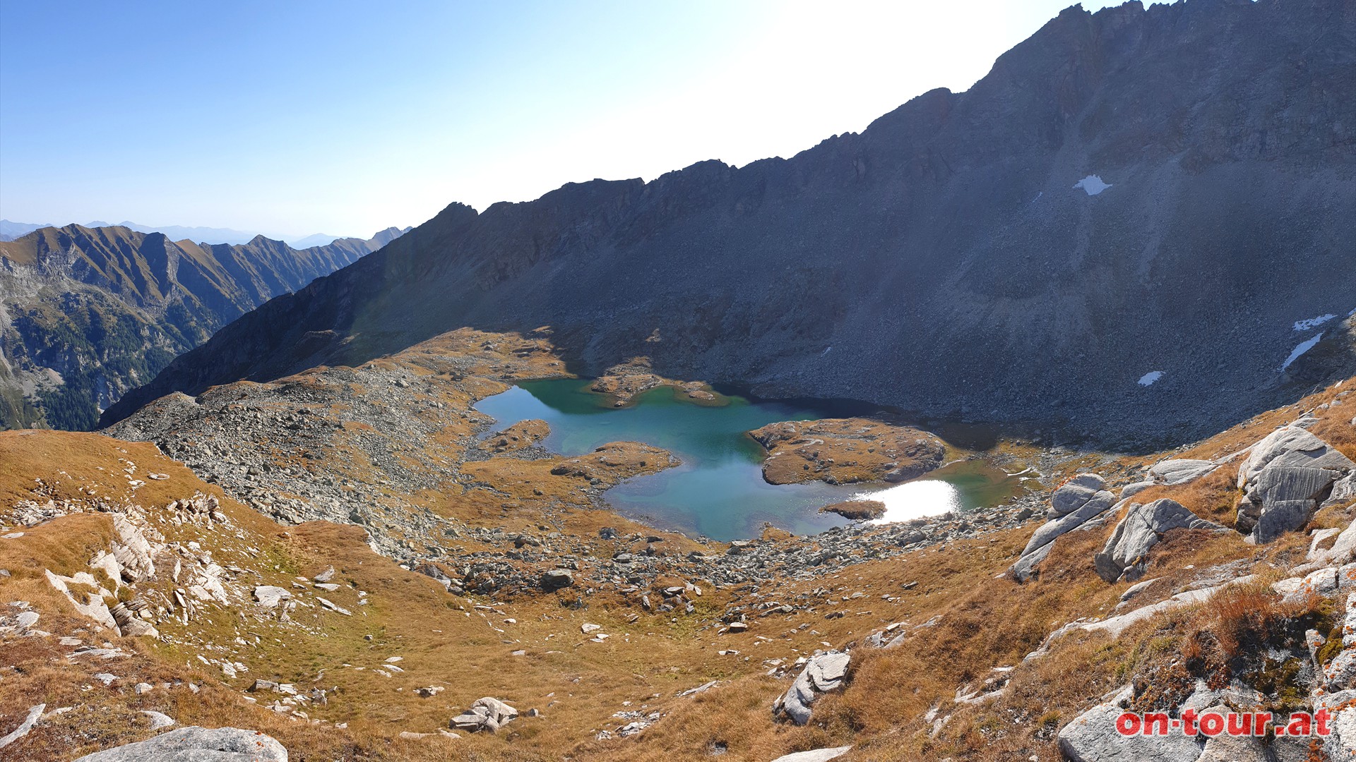 Aufstieg zum Waschgang. Rckblick zum denlanischsee.