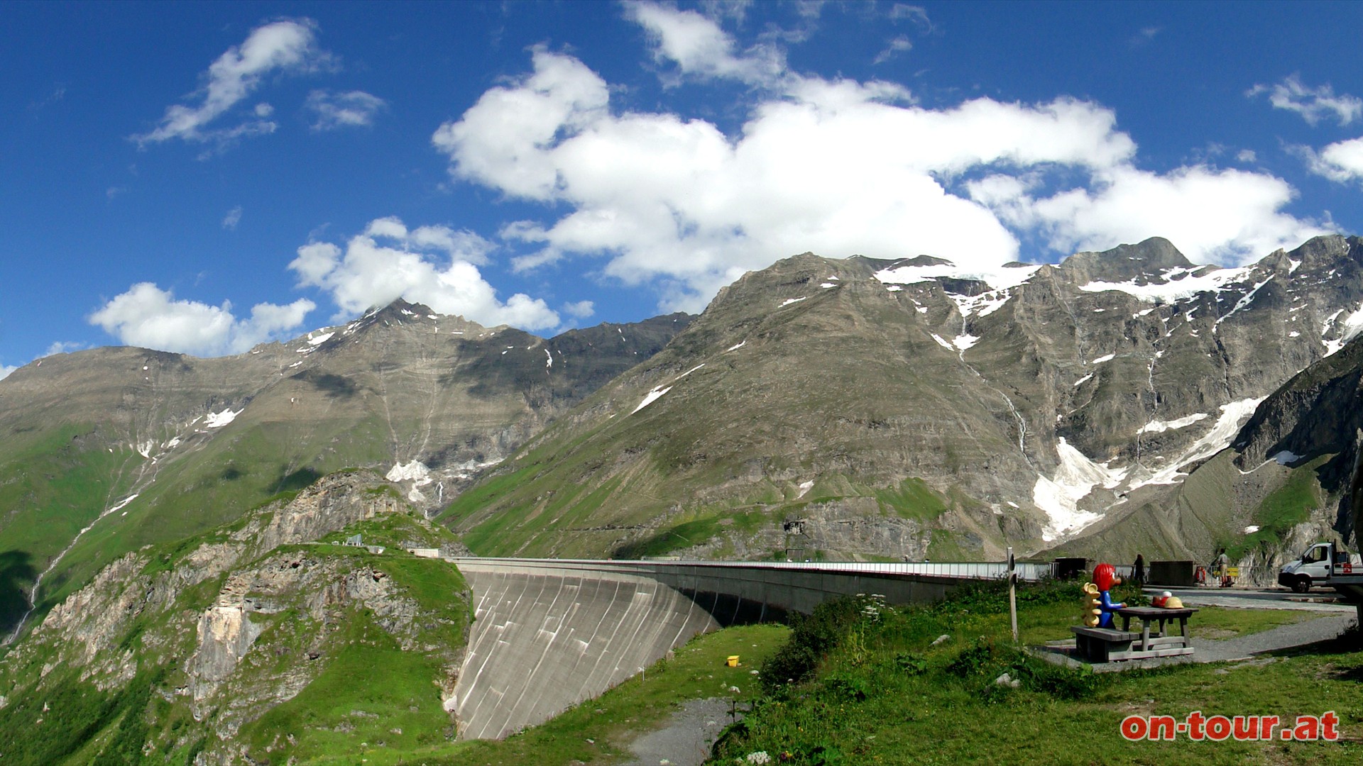 Staumauern der Kraftwerksgruppe Kaprun.