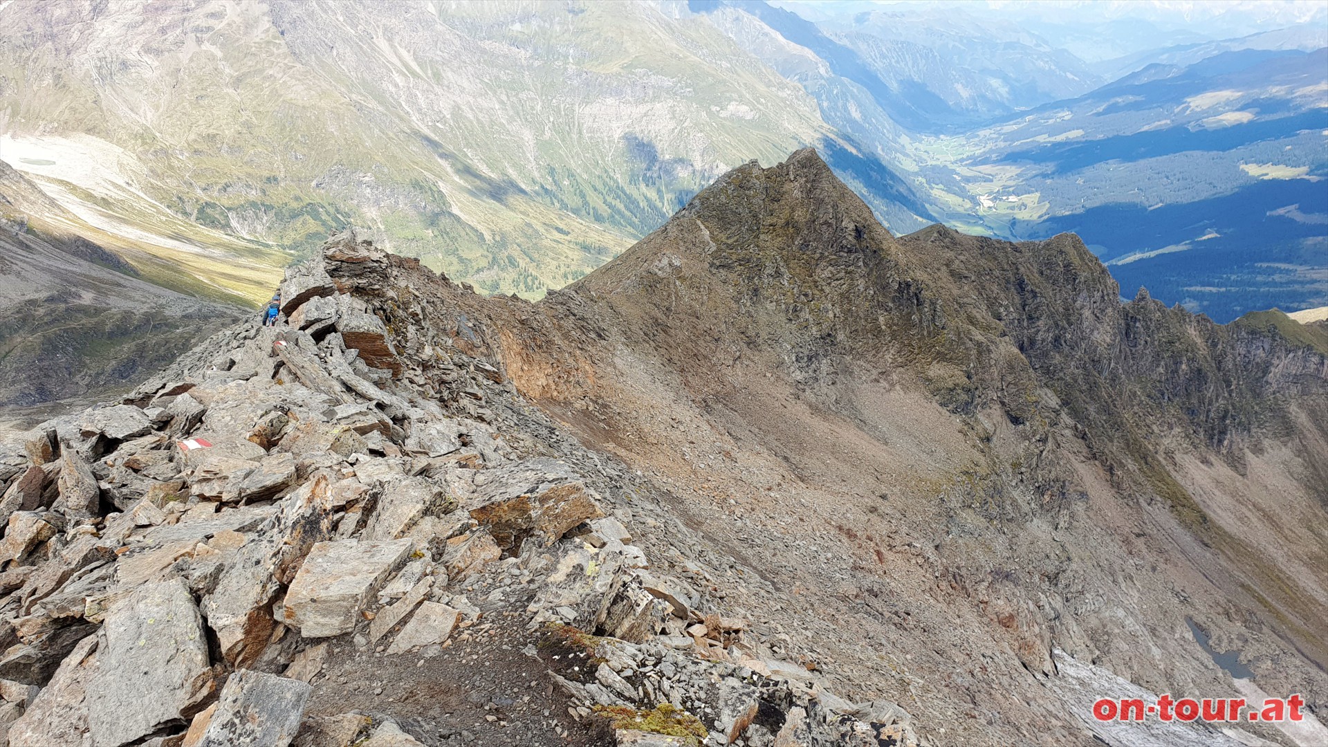 Herzog-Ernst-Spitze; N-Grat zum Niedersachsenhaus.