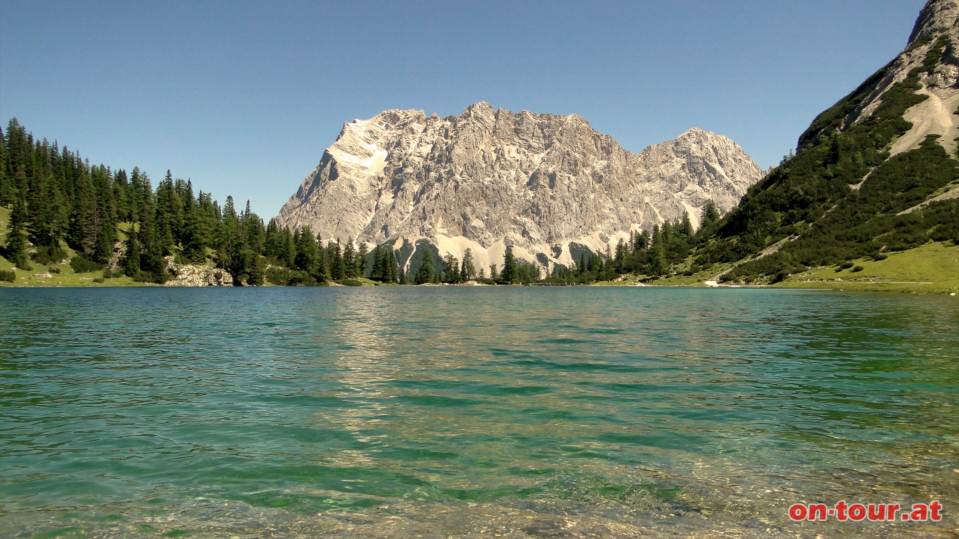 Blick zum Zugspitzenmassiv.