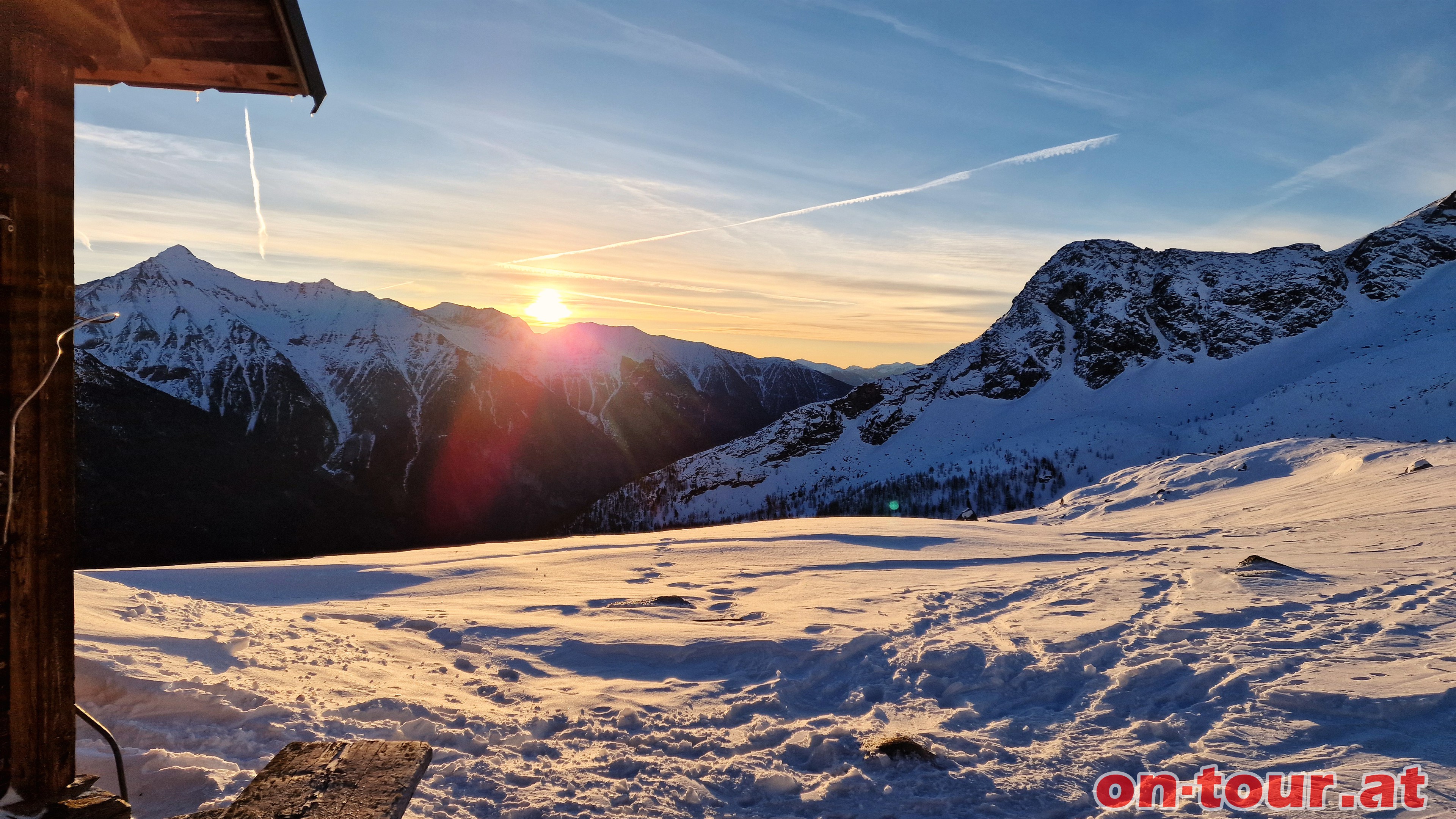 Sonnenaufgang bei der Villacher Htte.