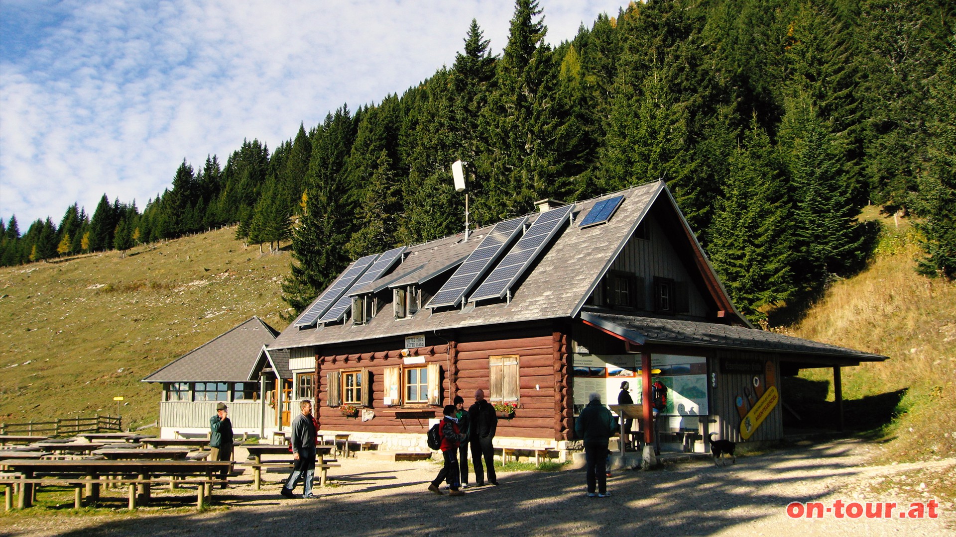 Die Eisenkappler Htte unweit vom Parkplatz.