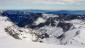 Sdstlicher Tiefblick in die Obere Dullwitz und ins Seetal. Rechts Mitter- und Karlalm. Am Horizont noch die Fischbacher Alpen.