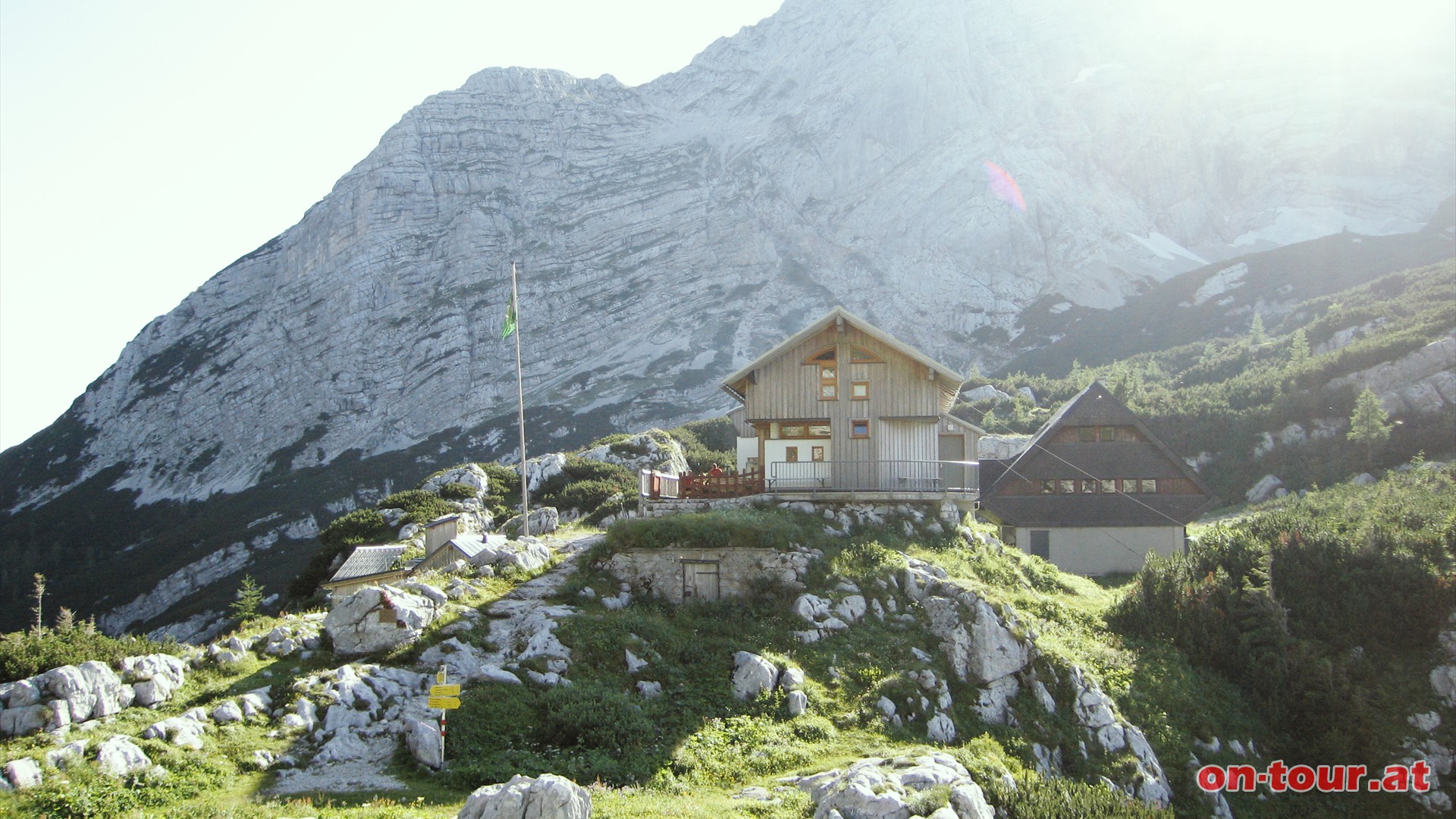 Die Hesshütte am Ennsecksattel wurde bereits 1893 als schlichte Hütte errichtet.