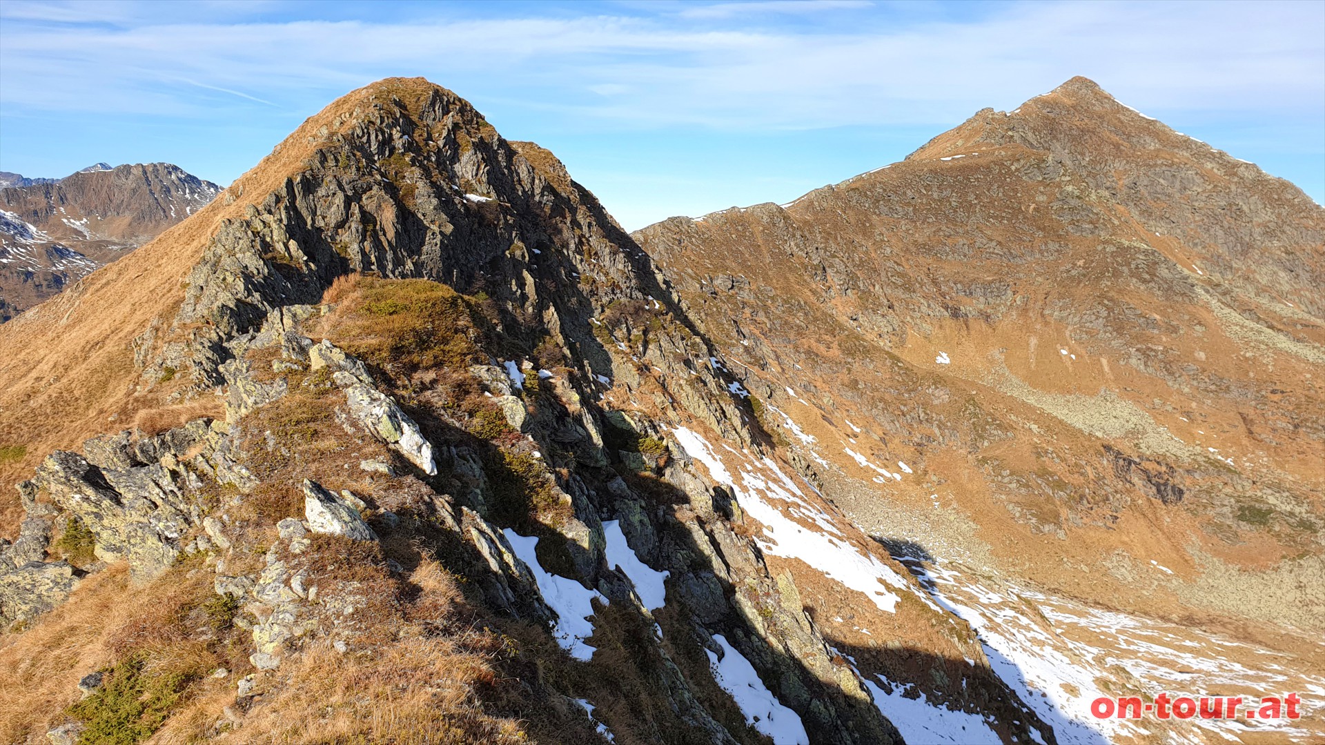 Am Grat zur Gamskarspitze.