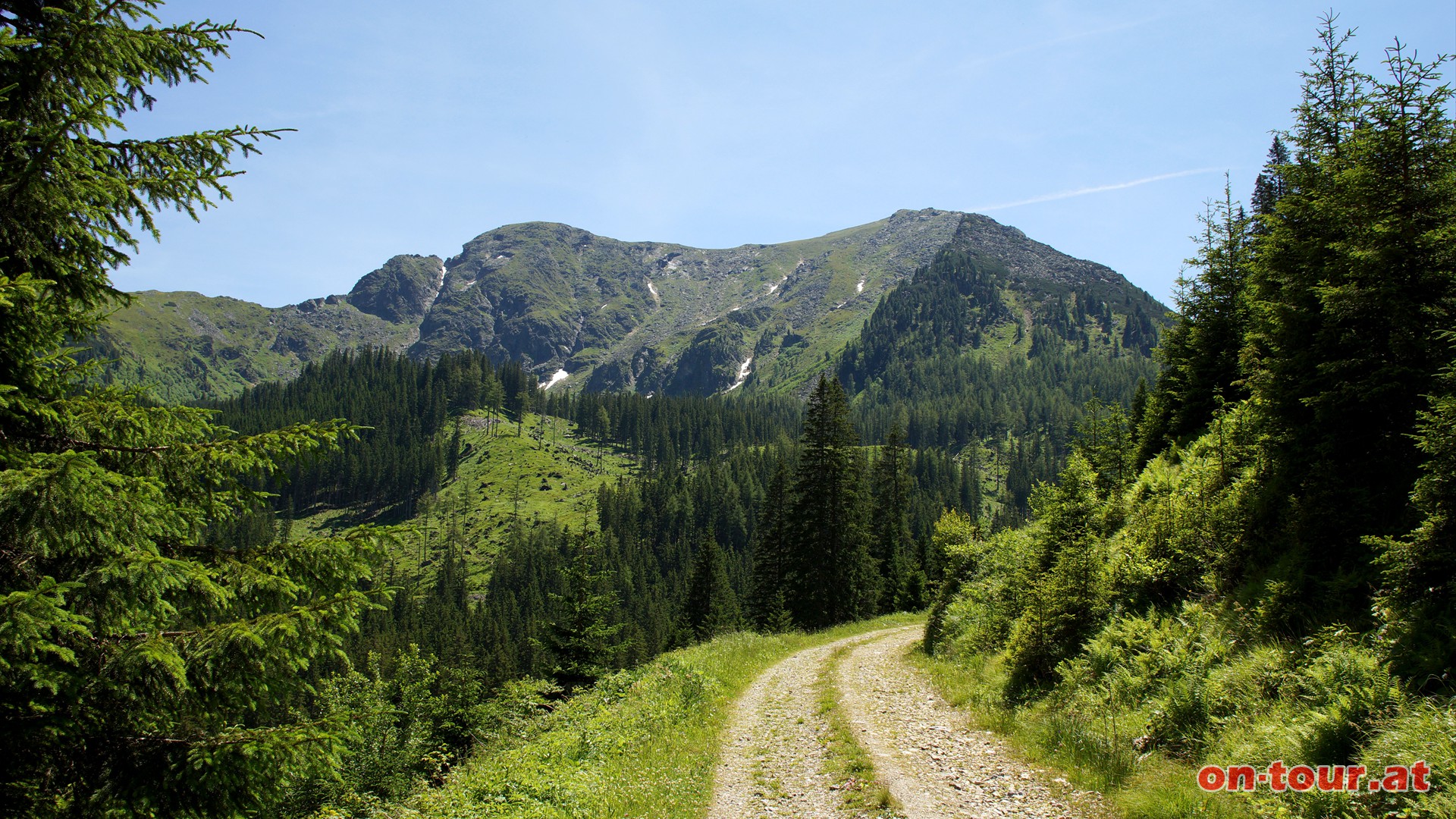 Beireutalm und der schlafende Hund (Hochweberspitze).