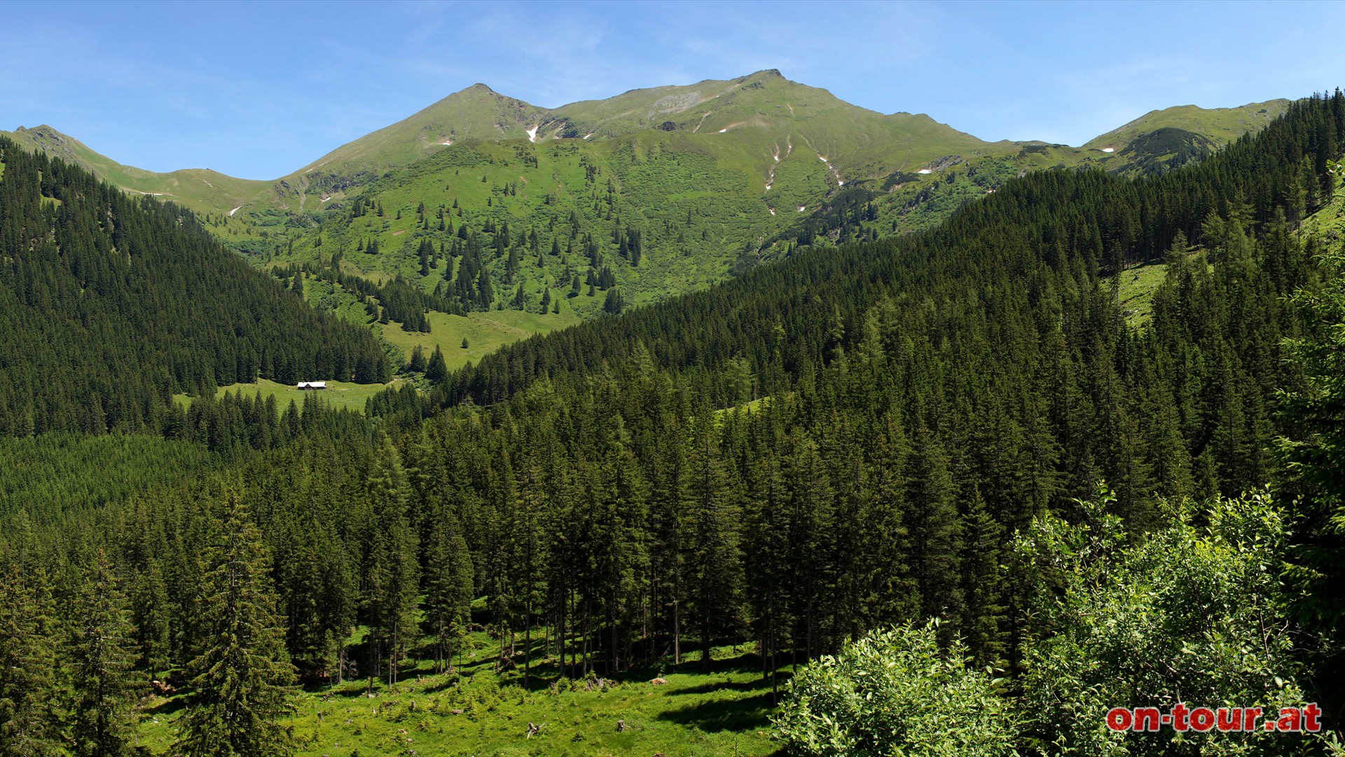 Eiskarspitz und Glattjoch im Sdosten. Unmarkiert weiter ber die Hll.