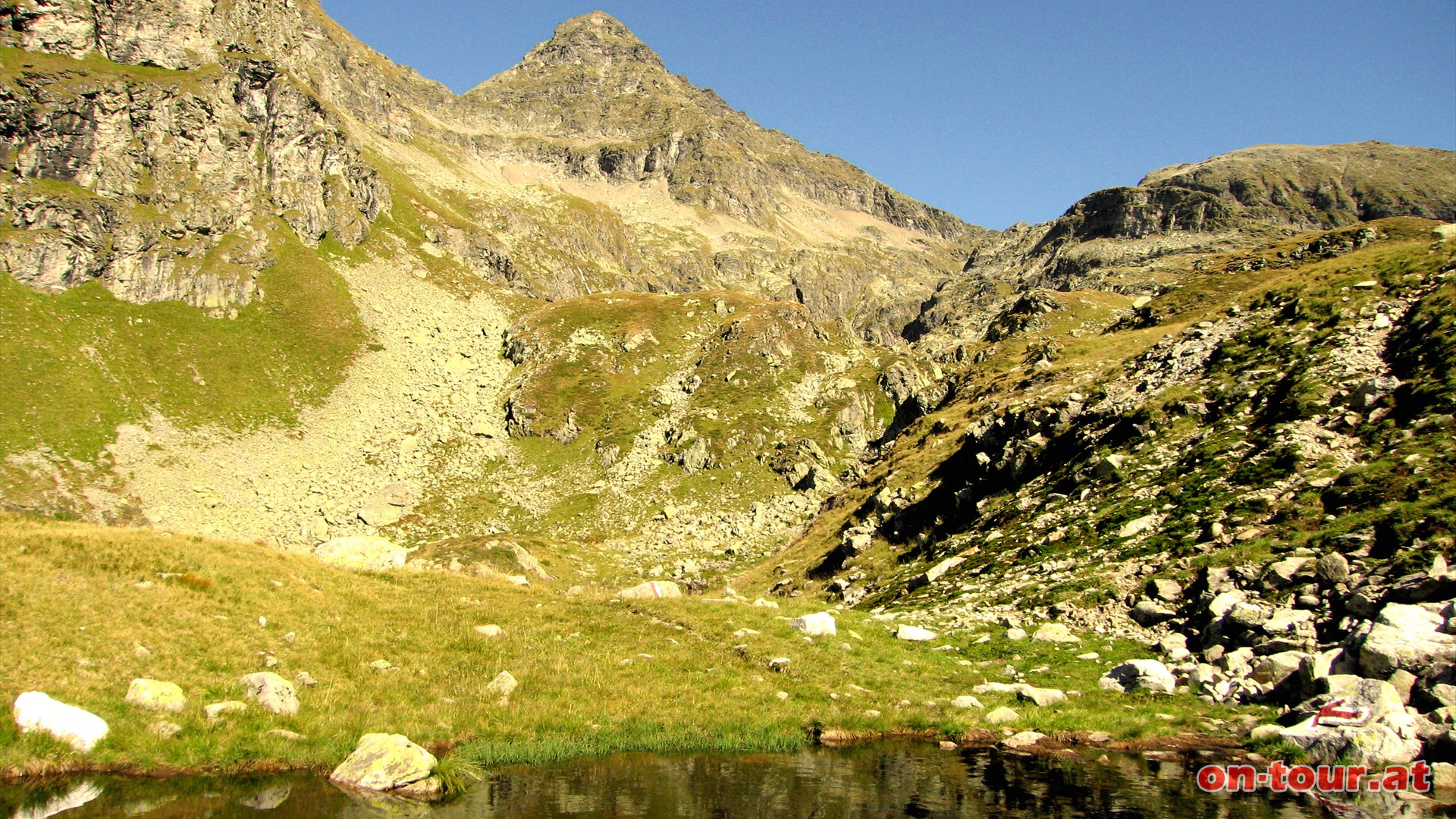 Am Wildloch zeigt sich die Westflanke der Hochwildstelle.