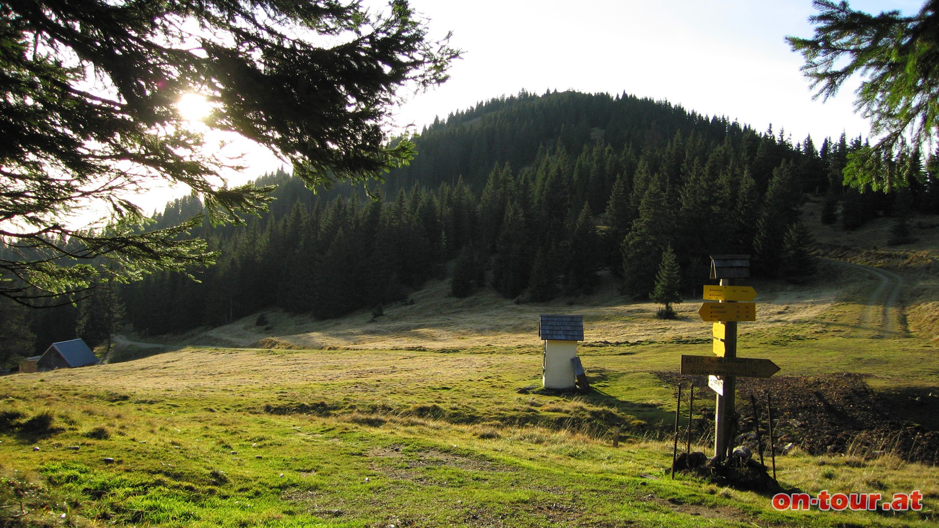 Das Nikolokreuz bei der Rot-Sohlalm bedeutet einen scharfen Richtungswechsel. Ab hier ist eine Karte und ein guter Orientierungssinn hilfreich.