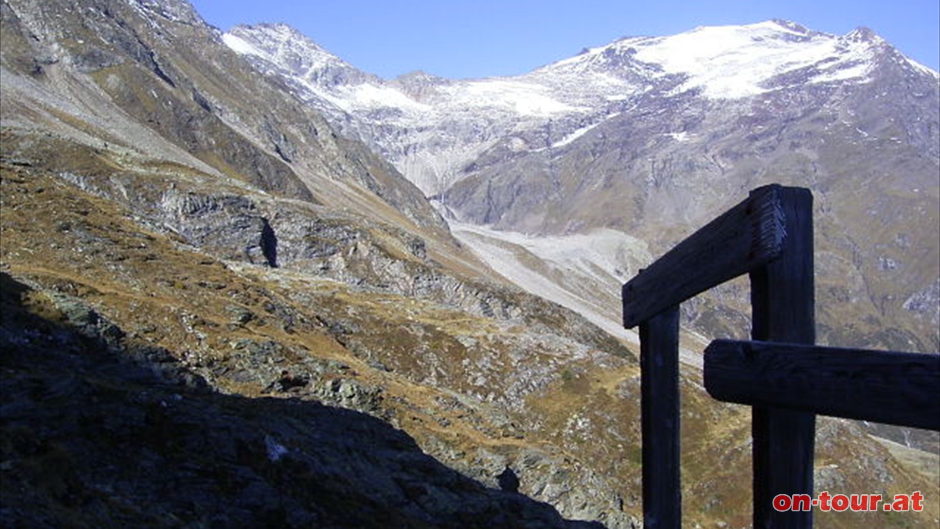 Whrend des Aufstieges bietet sich ein imposanter Blick auf den Hocharn.