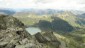 Tiefblick zur Bielerhhe und dem Silvretta-Stausee. Ausblick zum Vallla im Norden (rechts).