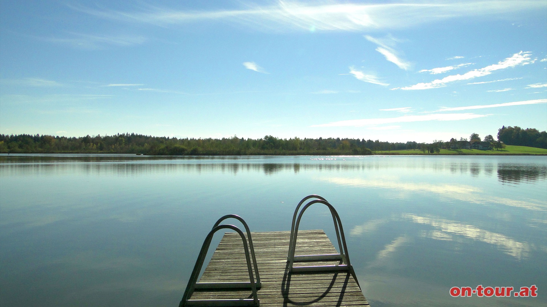 Und nun ein erfrischendes Bad im Heratinger See.