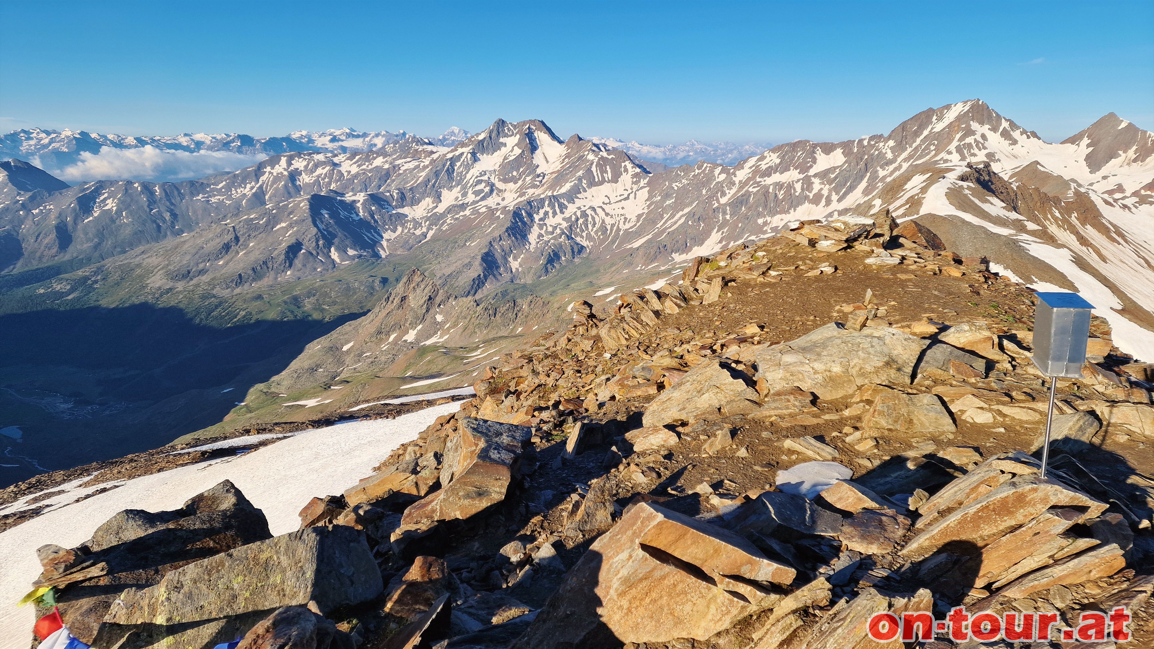 Im hintern Eis; SW-Panorama.