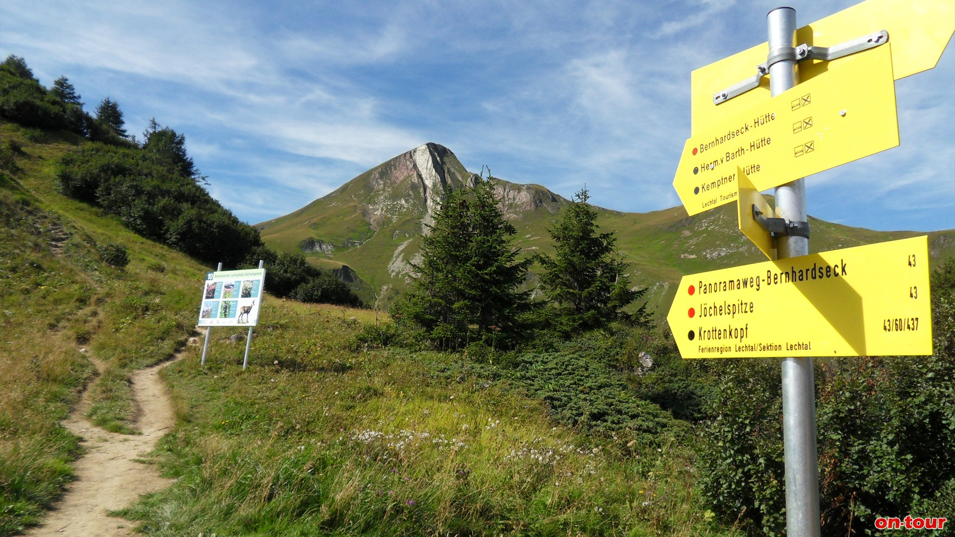 Nun am Ostgrat bergauf zur Jchelspitze.