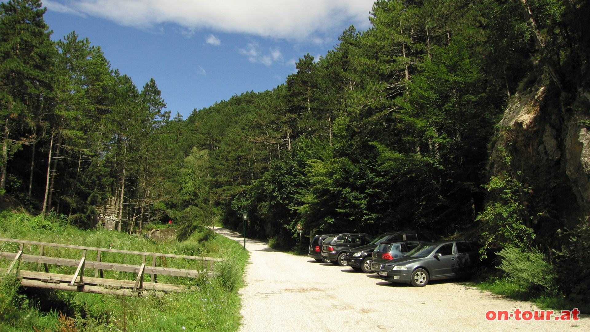 Ausgangspunkt ist der Parkplatz beim Klammeingang in Wrflach.