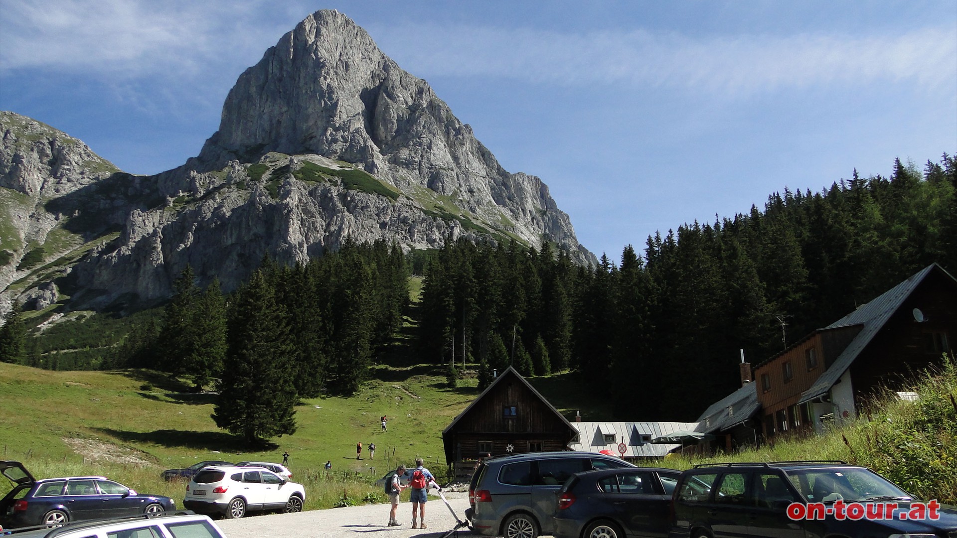 Ausgangspunkt: Parkplatz bei der Oberst-Klinke-Htte. Erreichbar ber die Kaiserau (Mautstrae).