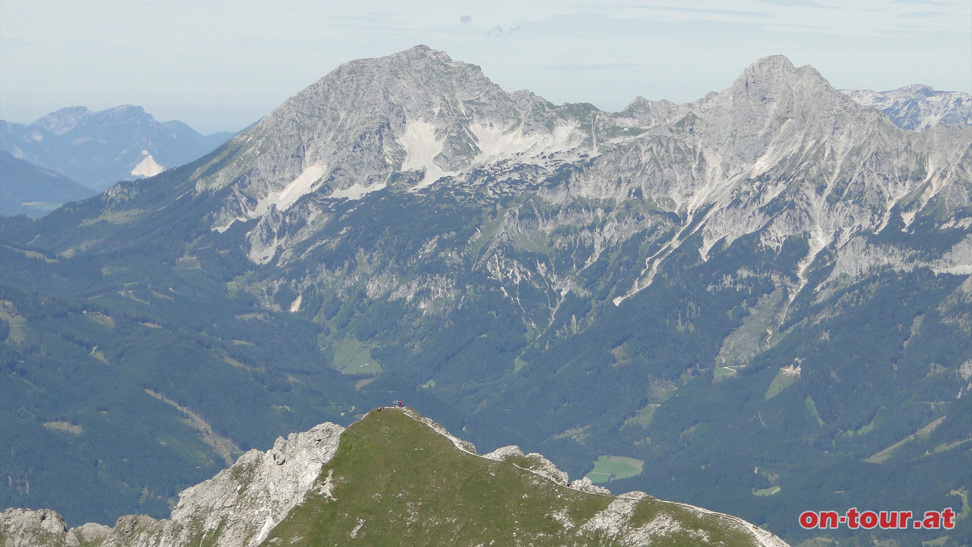 Riffel (Vordergrund), Groer Pyhrgas und Scheiblingstein (Hintergrund).