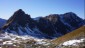 Der Hahnenkamm und Kettentalkogel (rechts) im Westen.