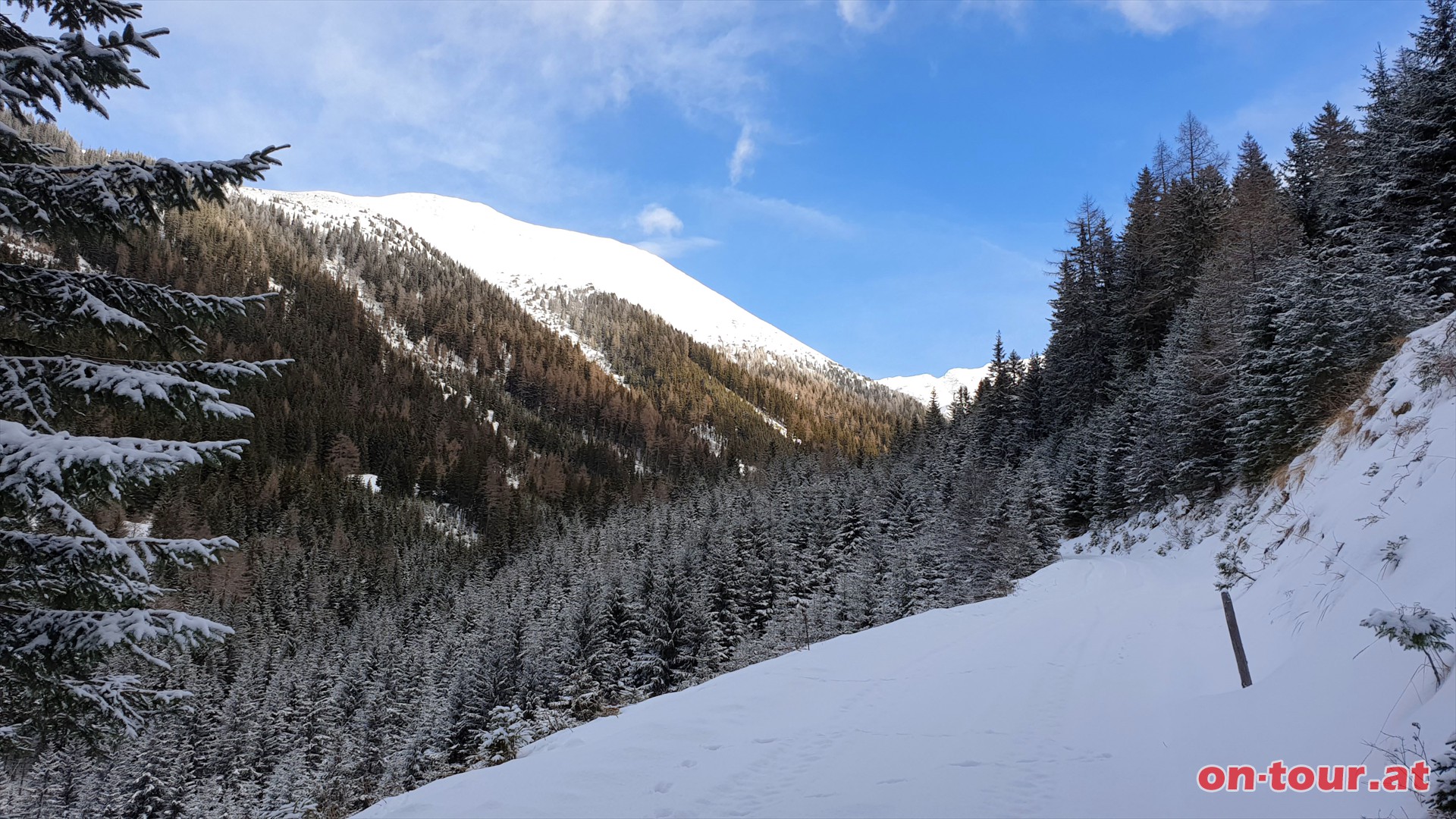 Aufstieg im Lerchgraben unweit von St. Johann am Tauern.