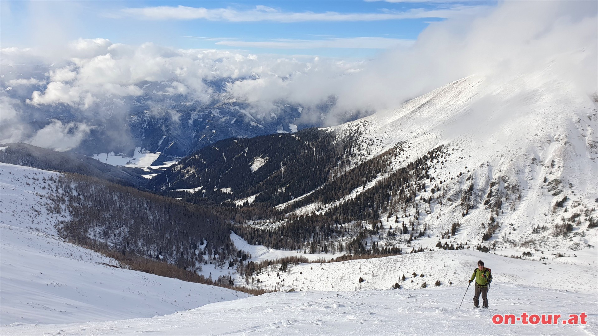 Rckblick in den Lerchgraben.