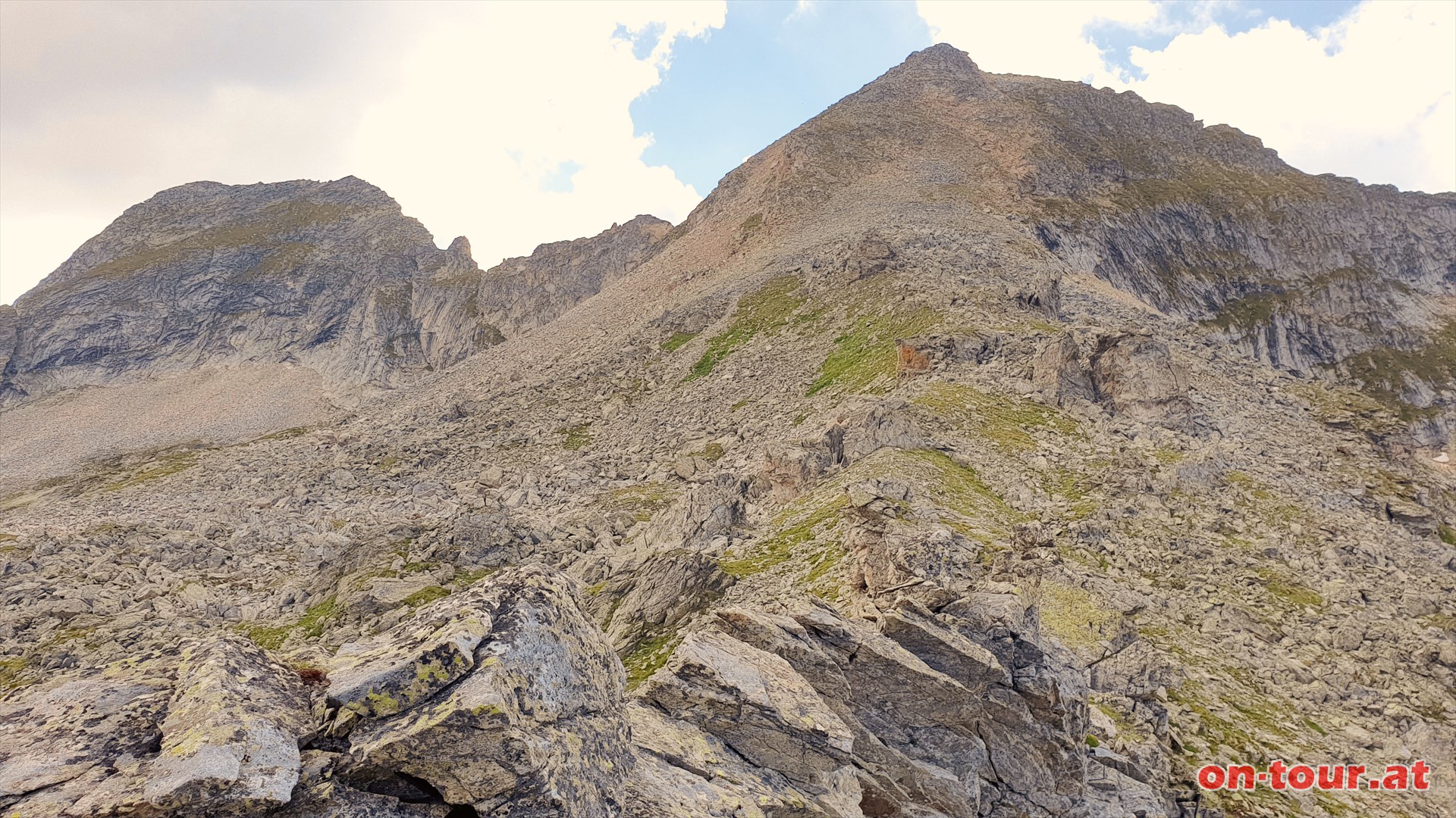 Aufstieg auf die Kesselspitze. Am besten ber den Sdostgrat.