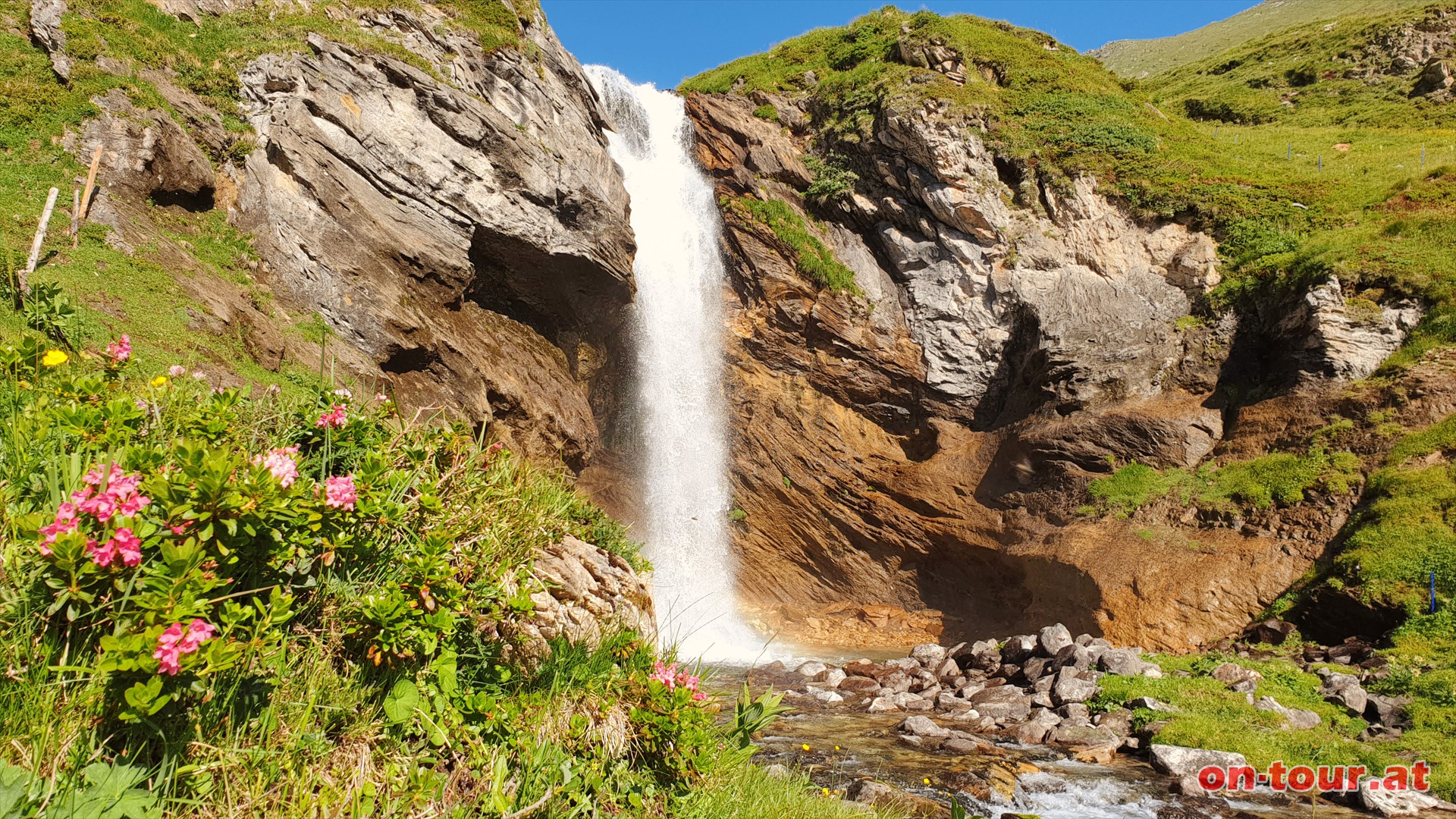 Ein schner Wasserfall unmittelbar danach.